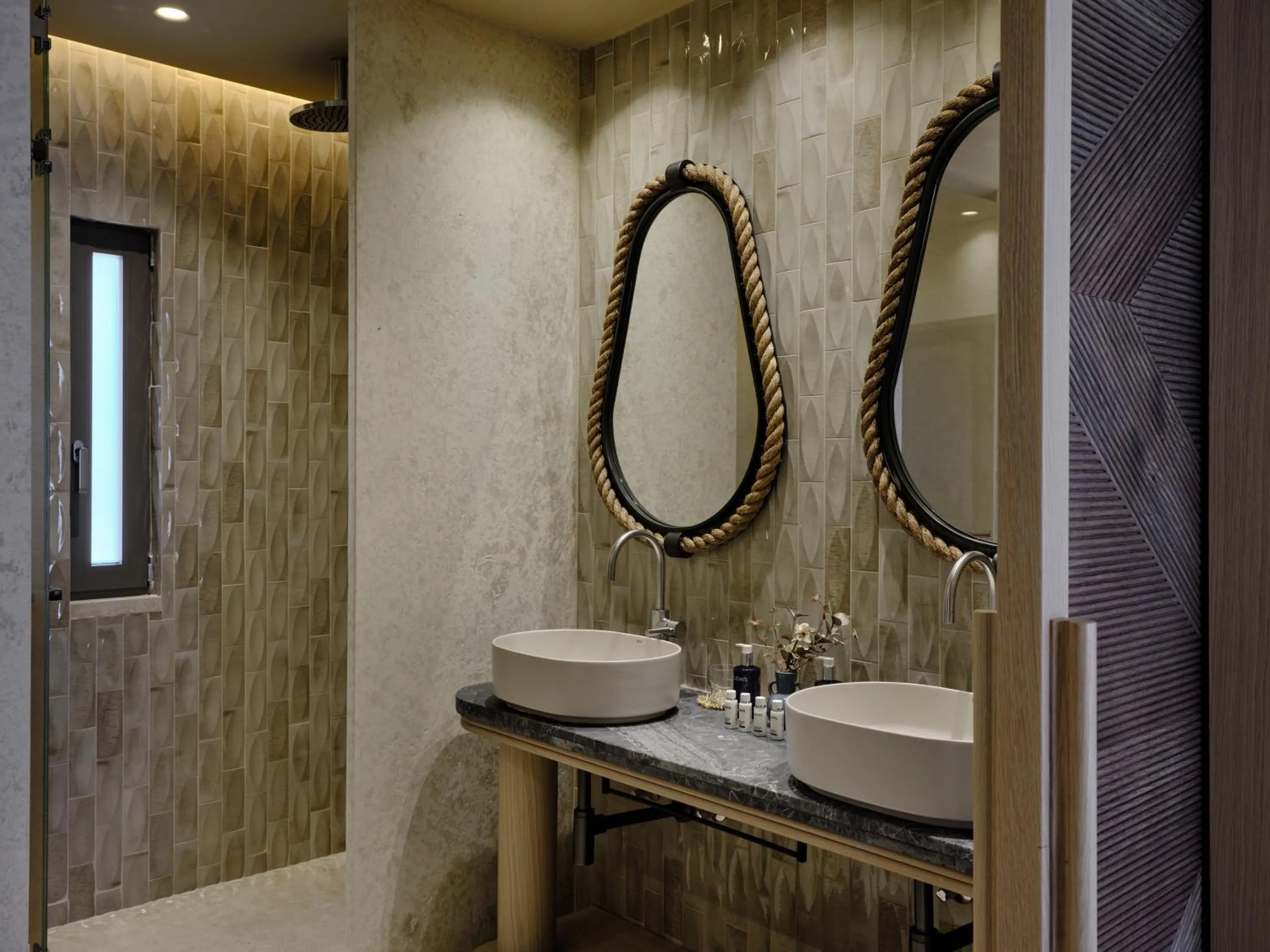 Shower in Atlantica Kalliston Resort - Adults Only