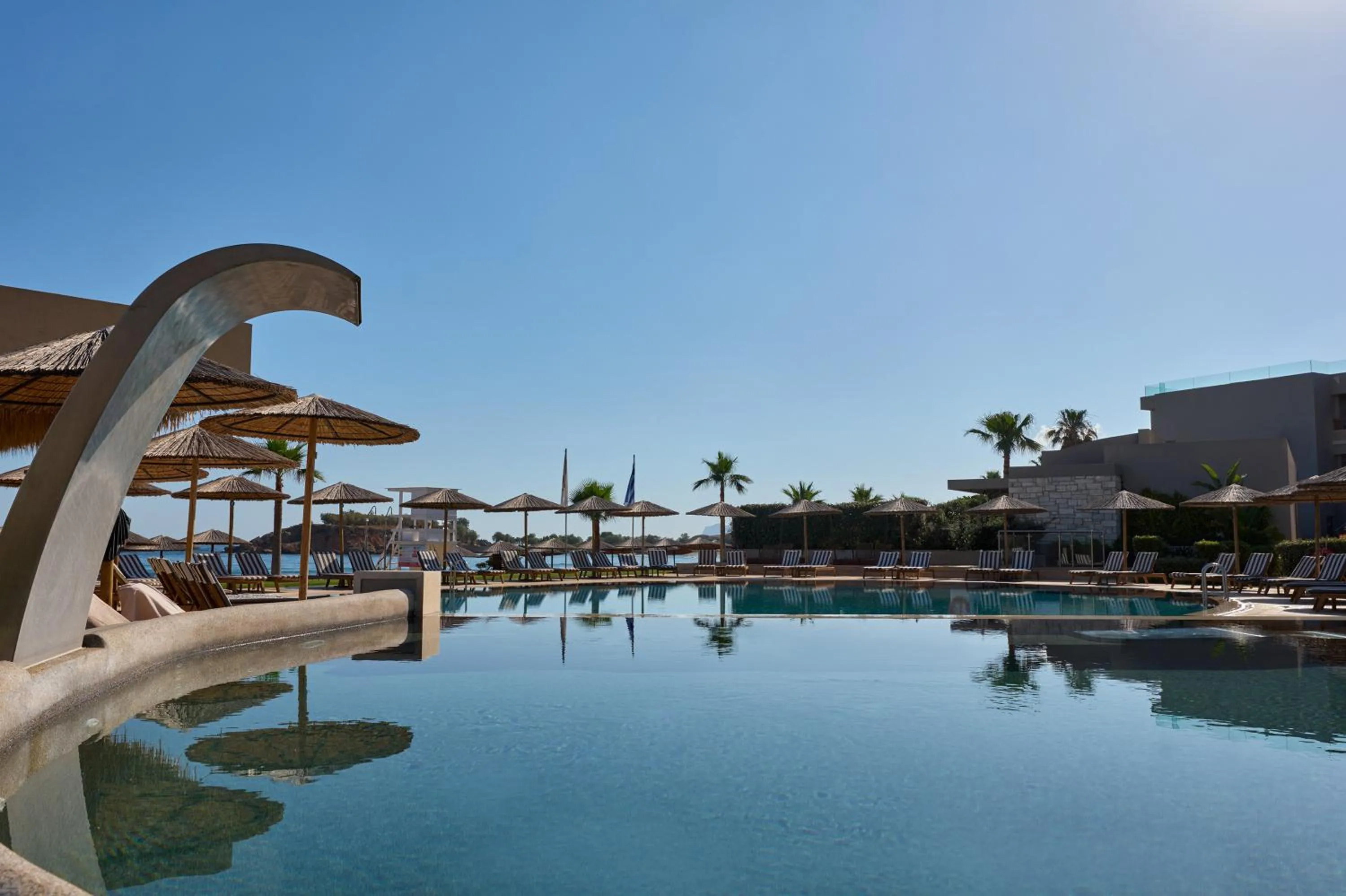 Swimming pool in Atlantica Kalliston Resort - Adults Only