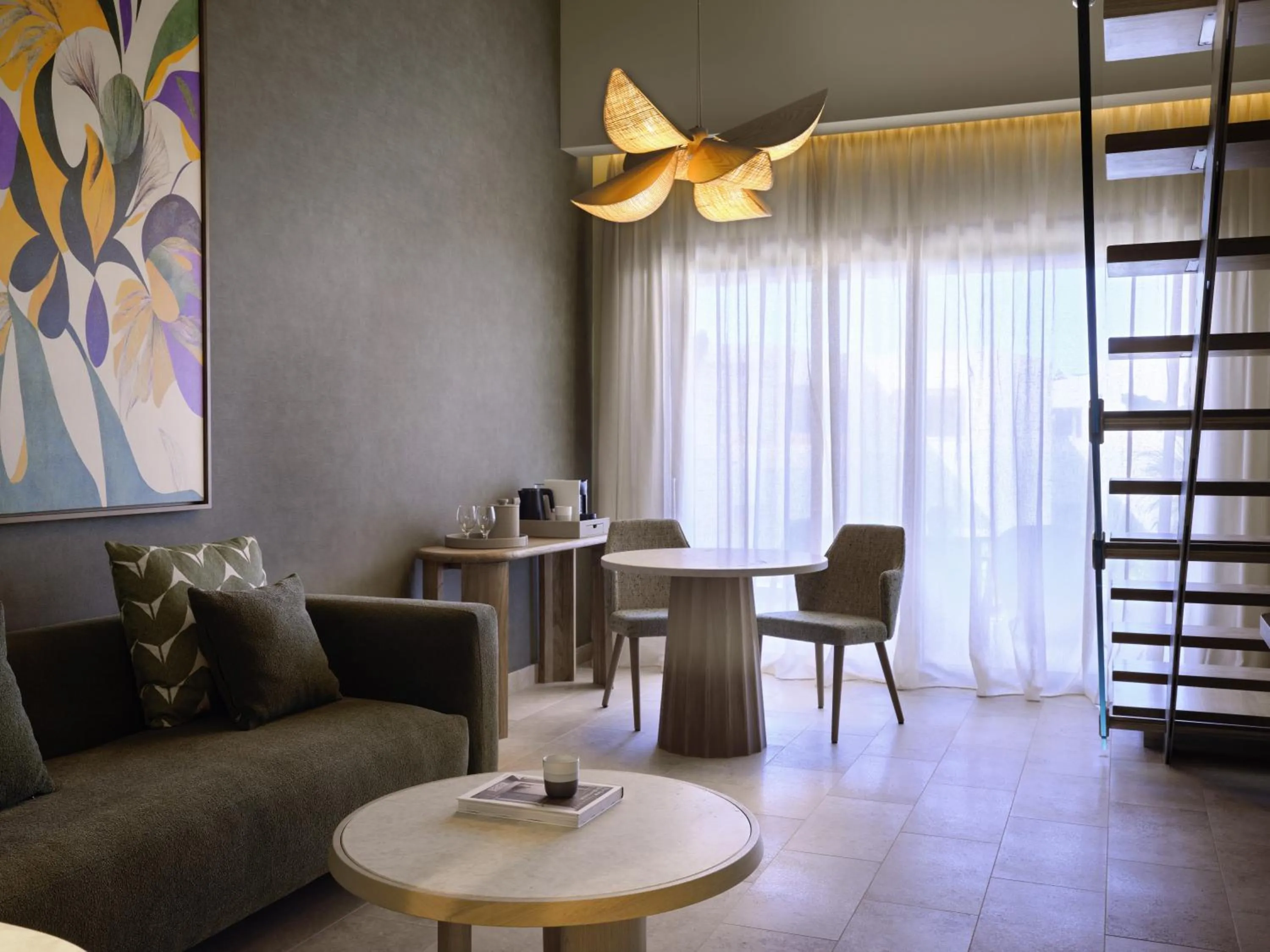 Living room in Atlantica Kalliston Resort - Adults Only