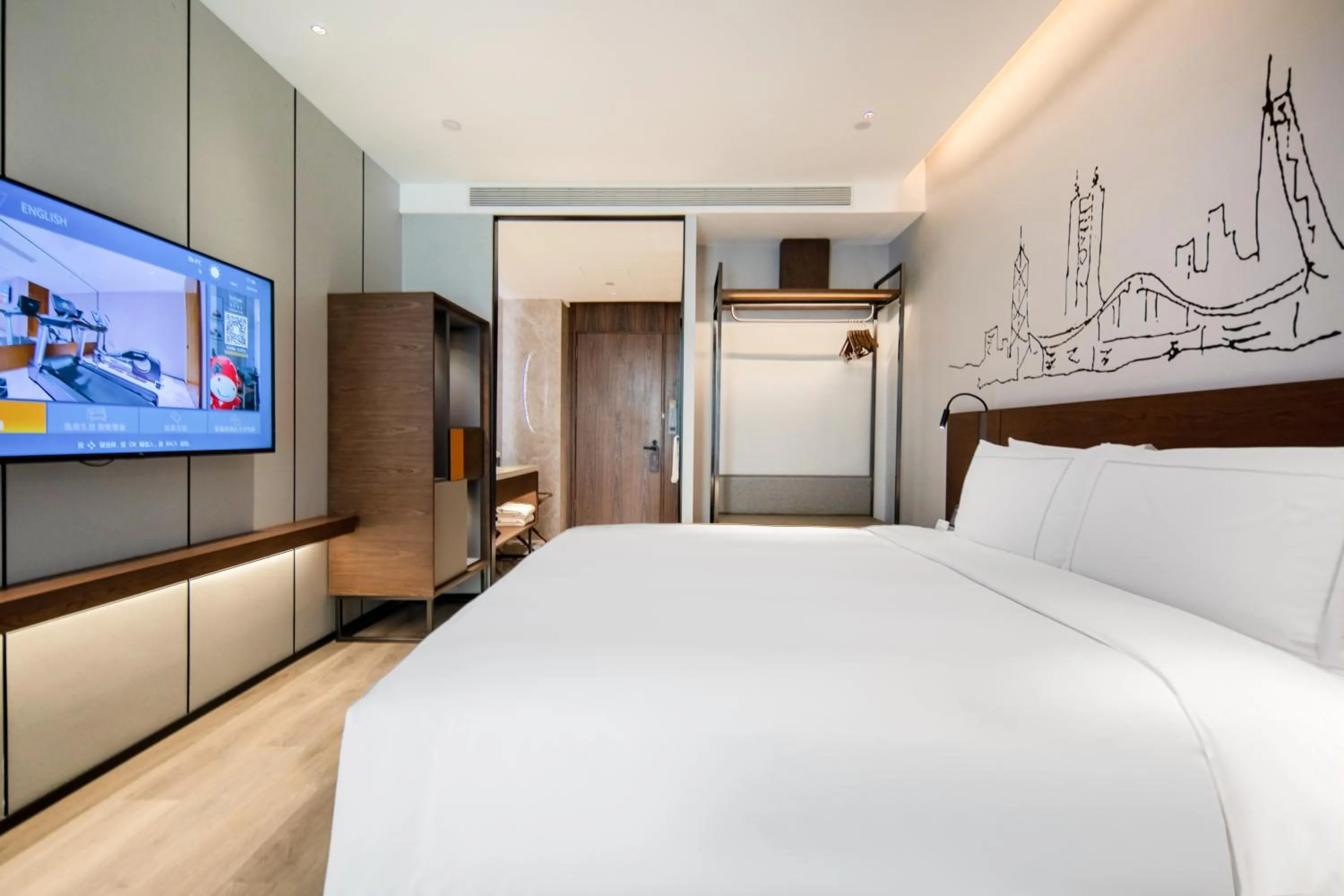 Bed in UrCove By Hyatt ShenZhen Futian Port