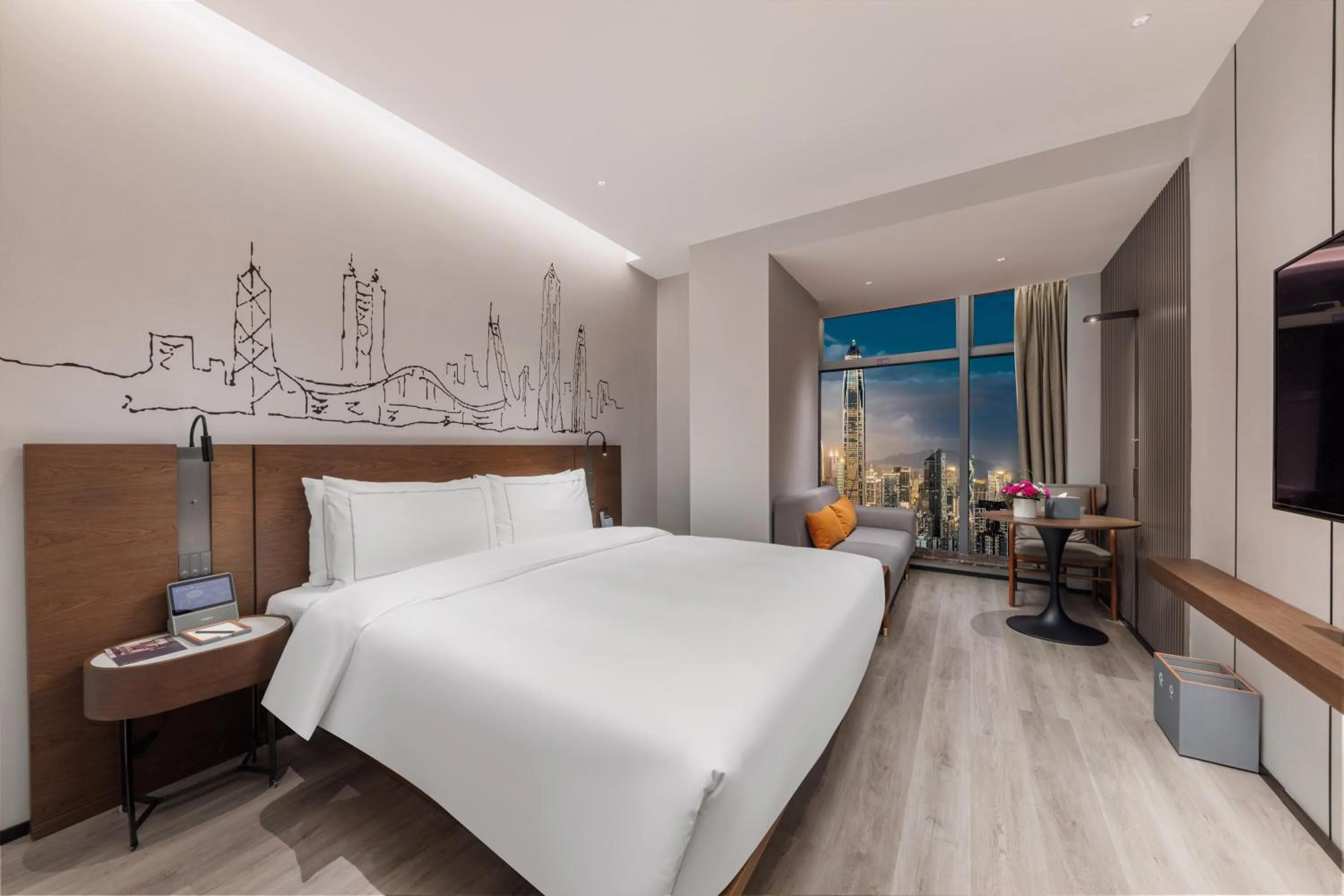 Bed in UrCove By Hyatt ShenZhen Futian Port