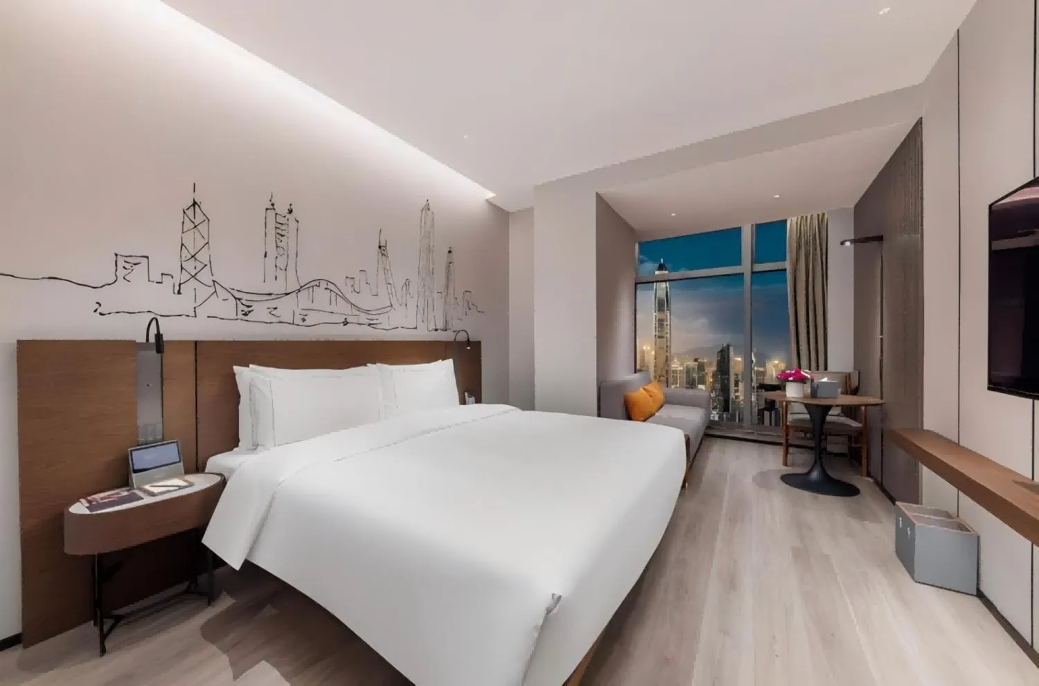 Property building, Bed in UrCove By Hyatt ShenZhen Futian Port