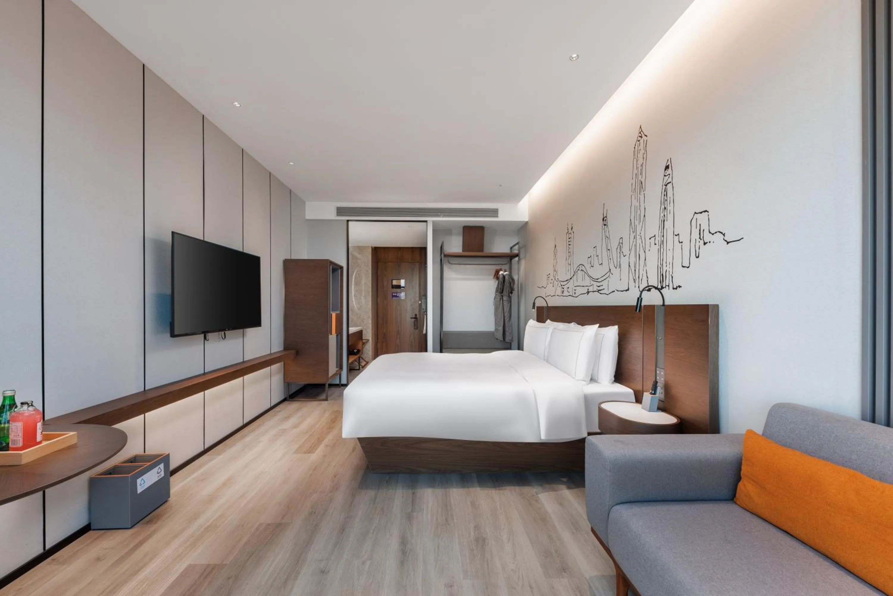 Bedroom, Bed in UrCove By Hyatt ShenZhen Futian Port