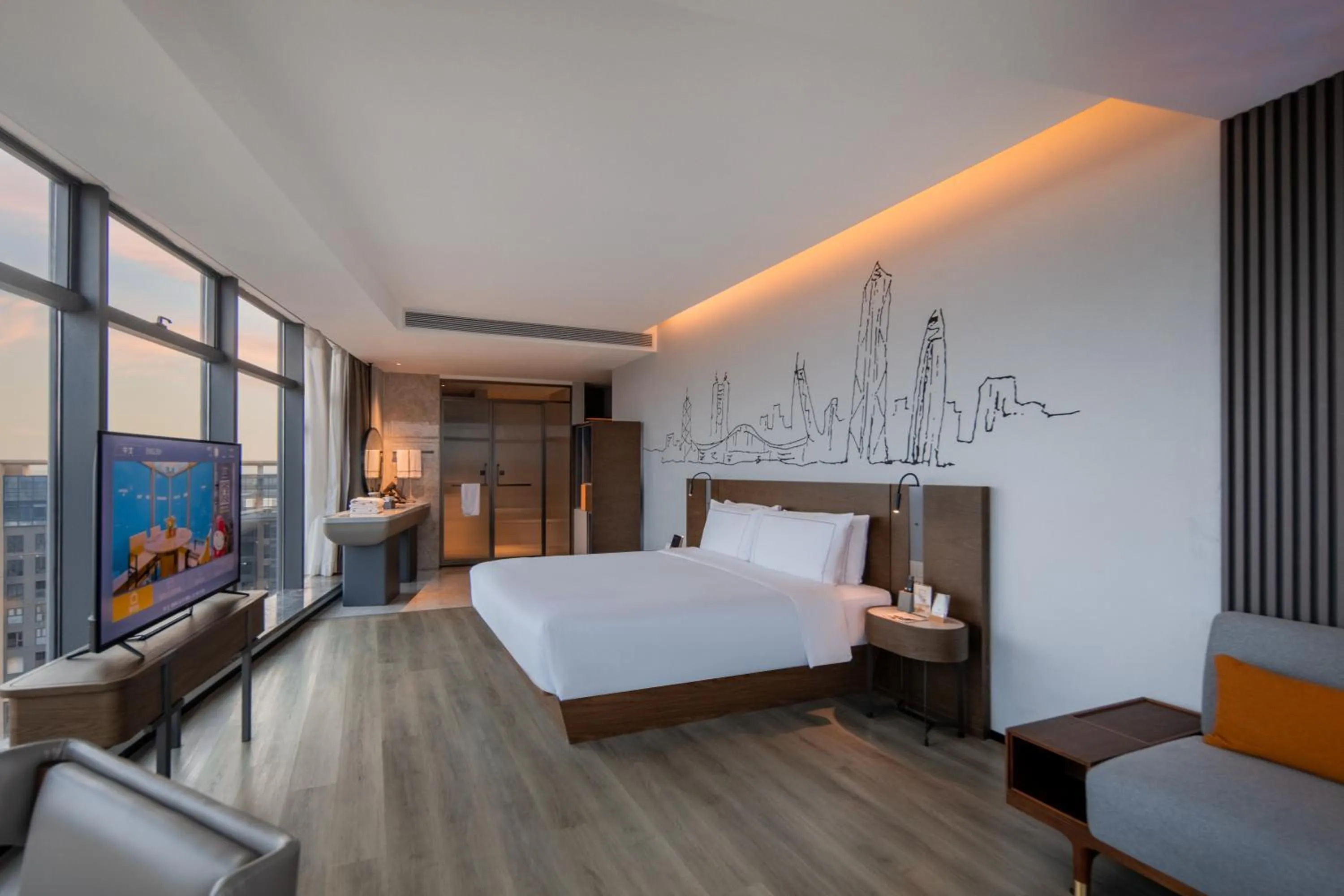 Bedroom, Bed in UrCove By Hyatt ShenZhen Futian Port