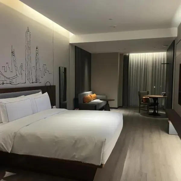 Bedroom, Bed in UrCove by HYATT Futian CBD