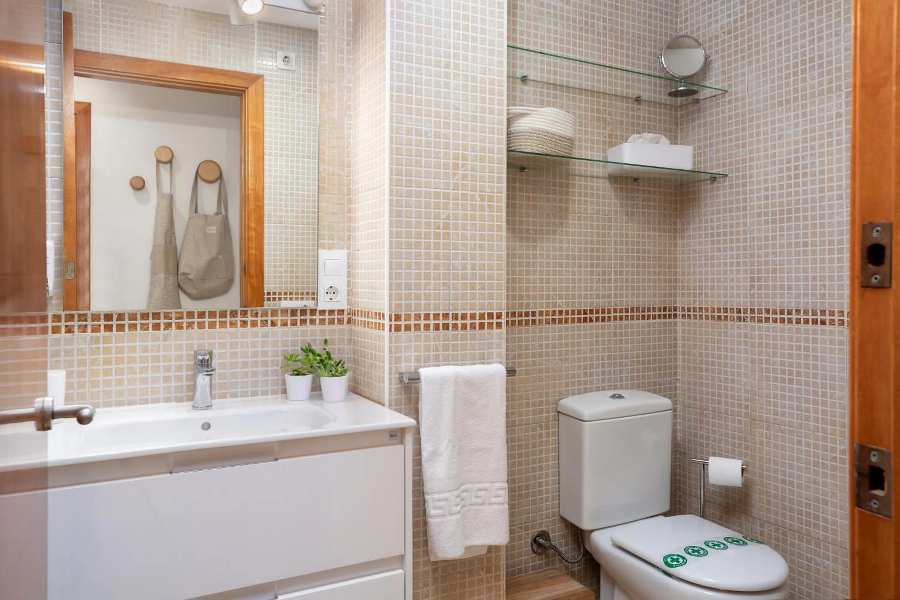 Toilet in Carme -Alojamiento céntrico en Girona