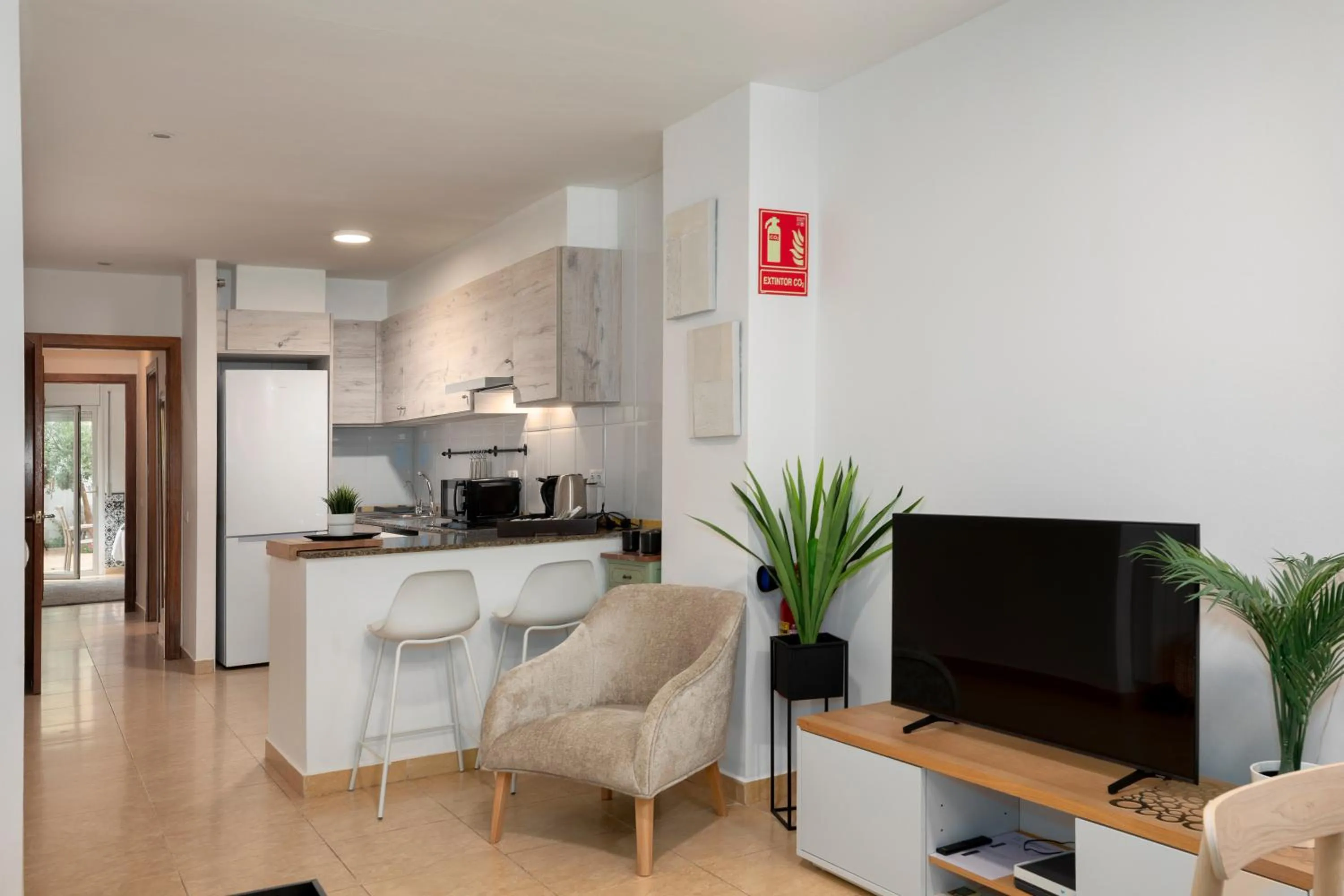 Kitchen or kitchenette in Carme -Alojamiento céntrico en Girona