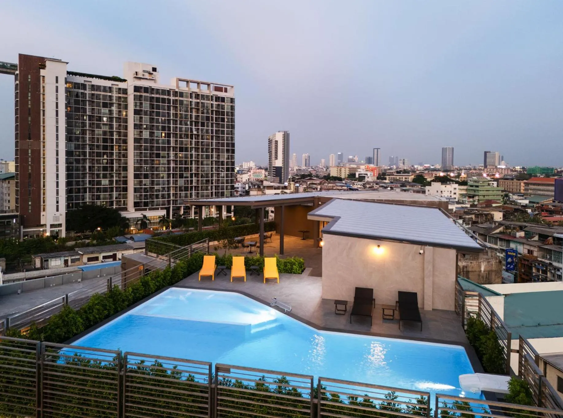 Swimming pool in Lumen Bangkok Udomsuk Station