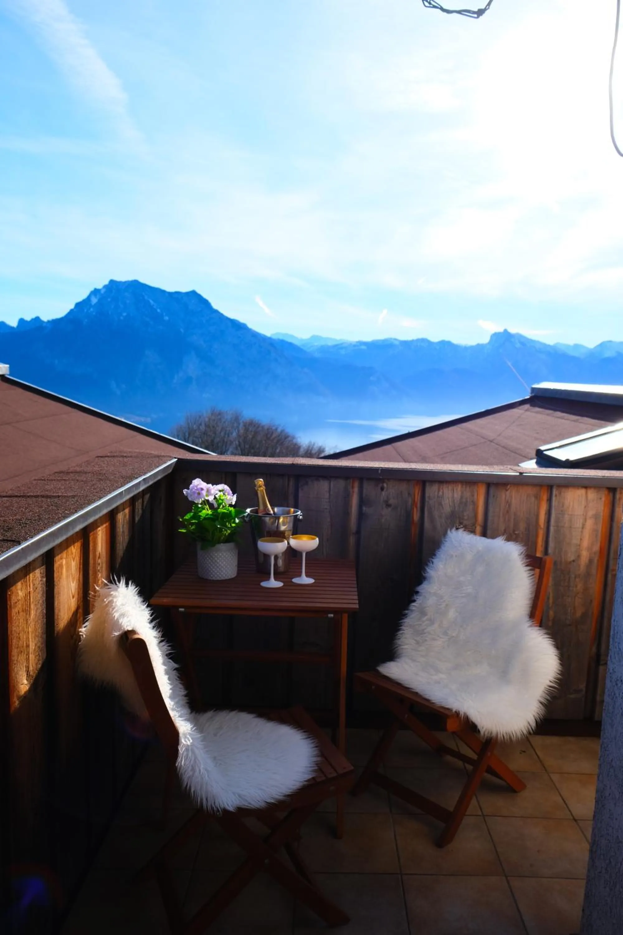 Balcony/Terrace in Gmundnerberghaus - ROOMS