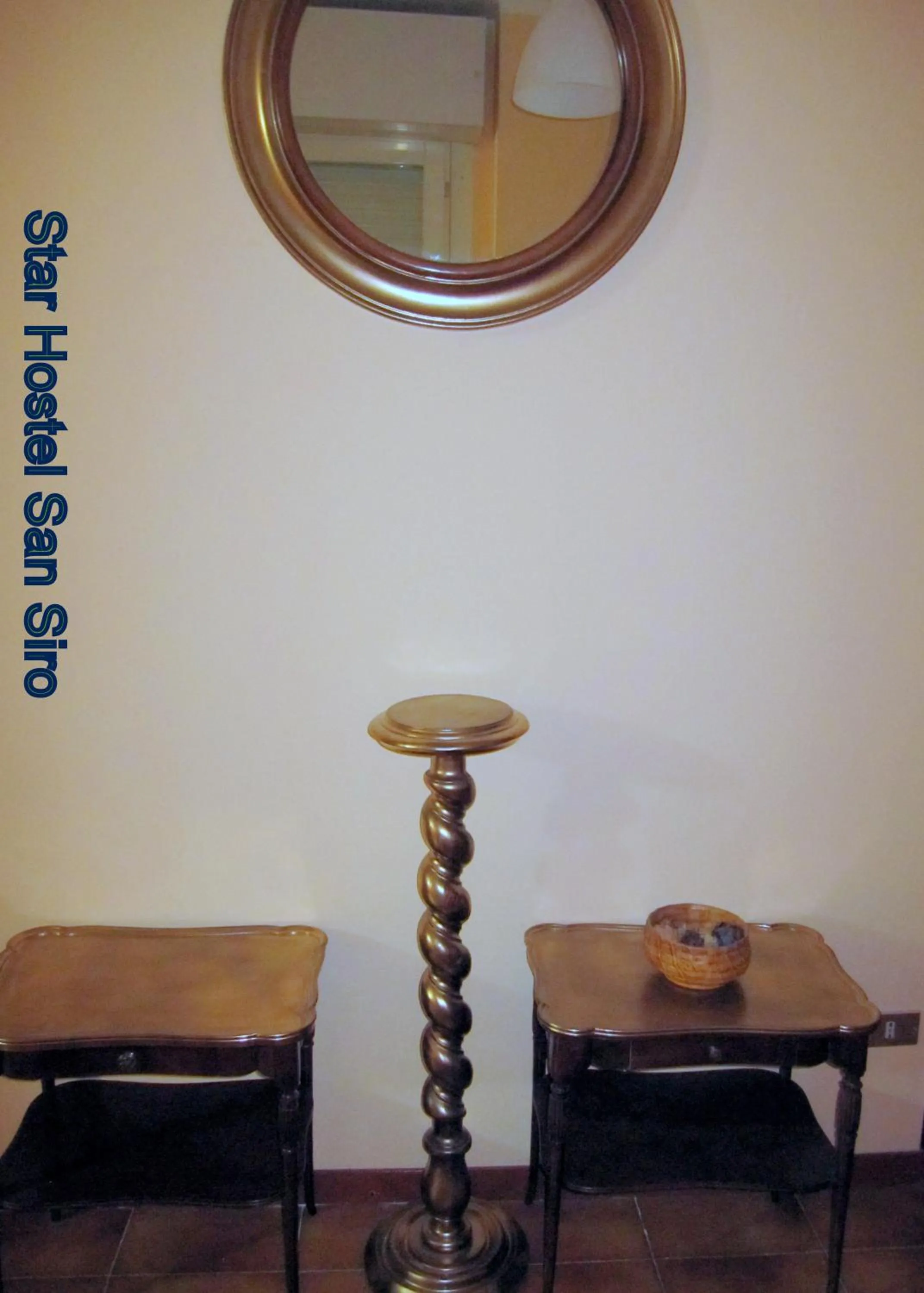 Decorative detail in Star Hostel San Siro Fiera