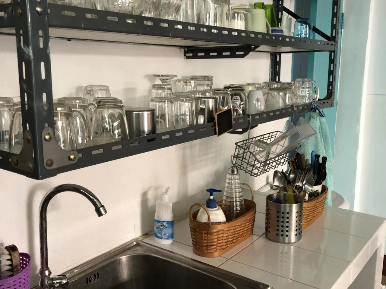 Kitchen or kitchenette in PLOY Hostel