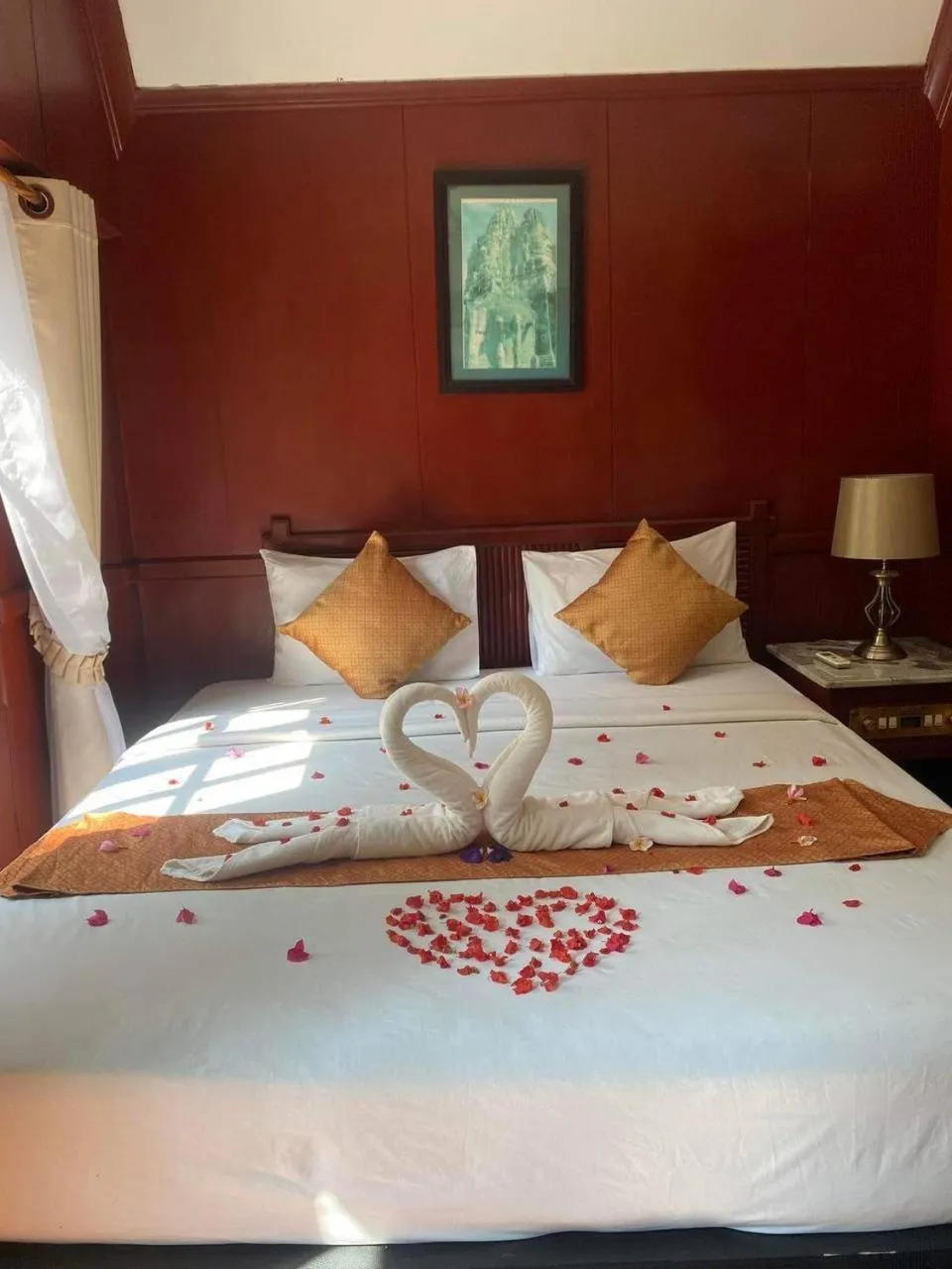 Bed in Kirirom Hillside Resort