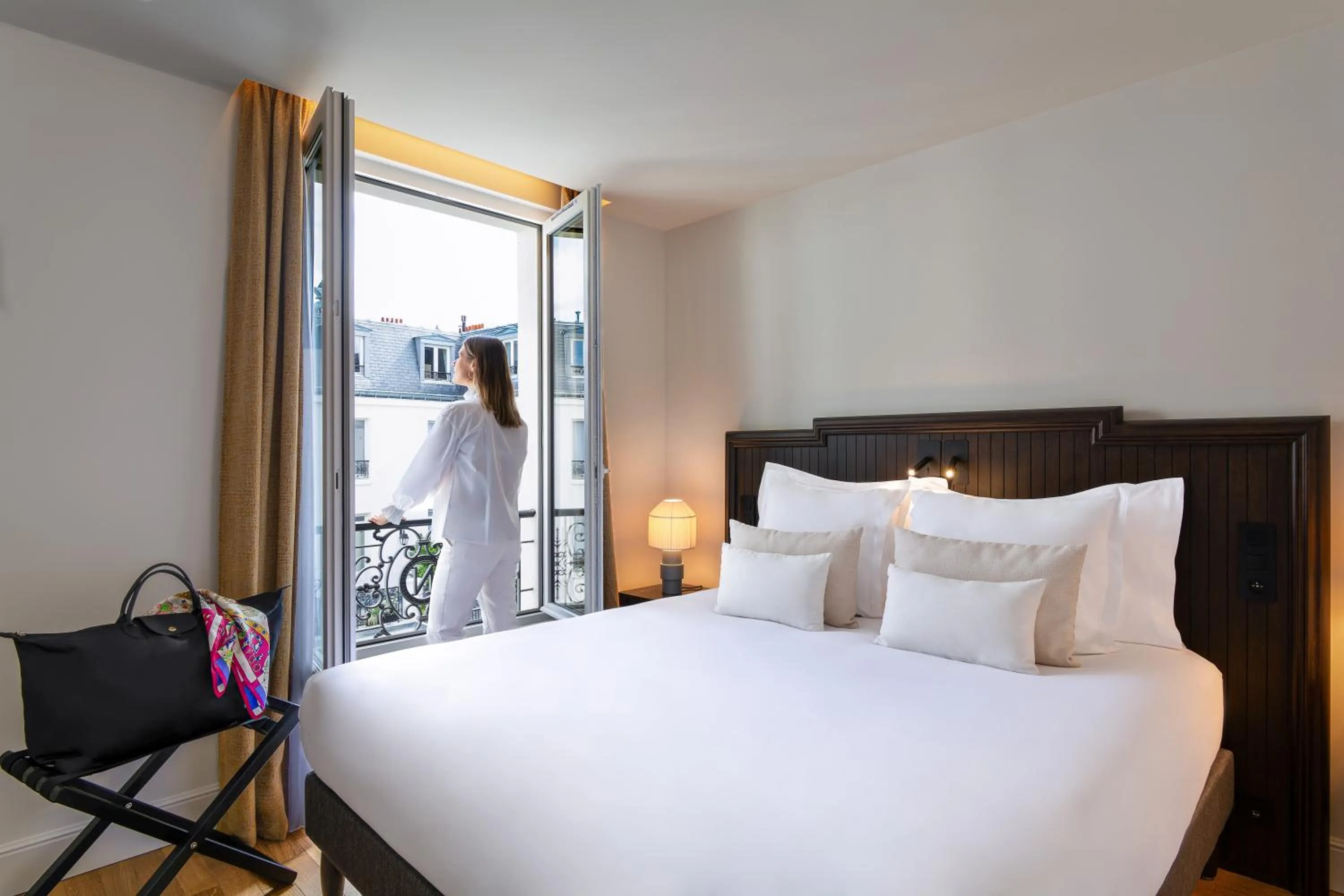 Bedroom, Bed in Hôtel & SPA Napoléon