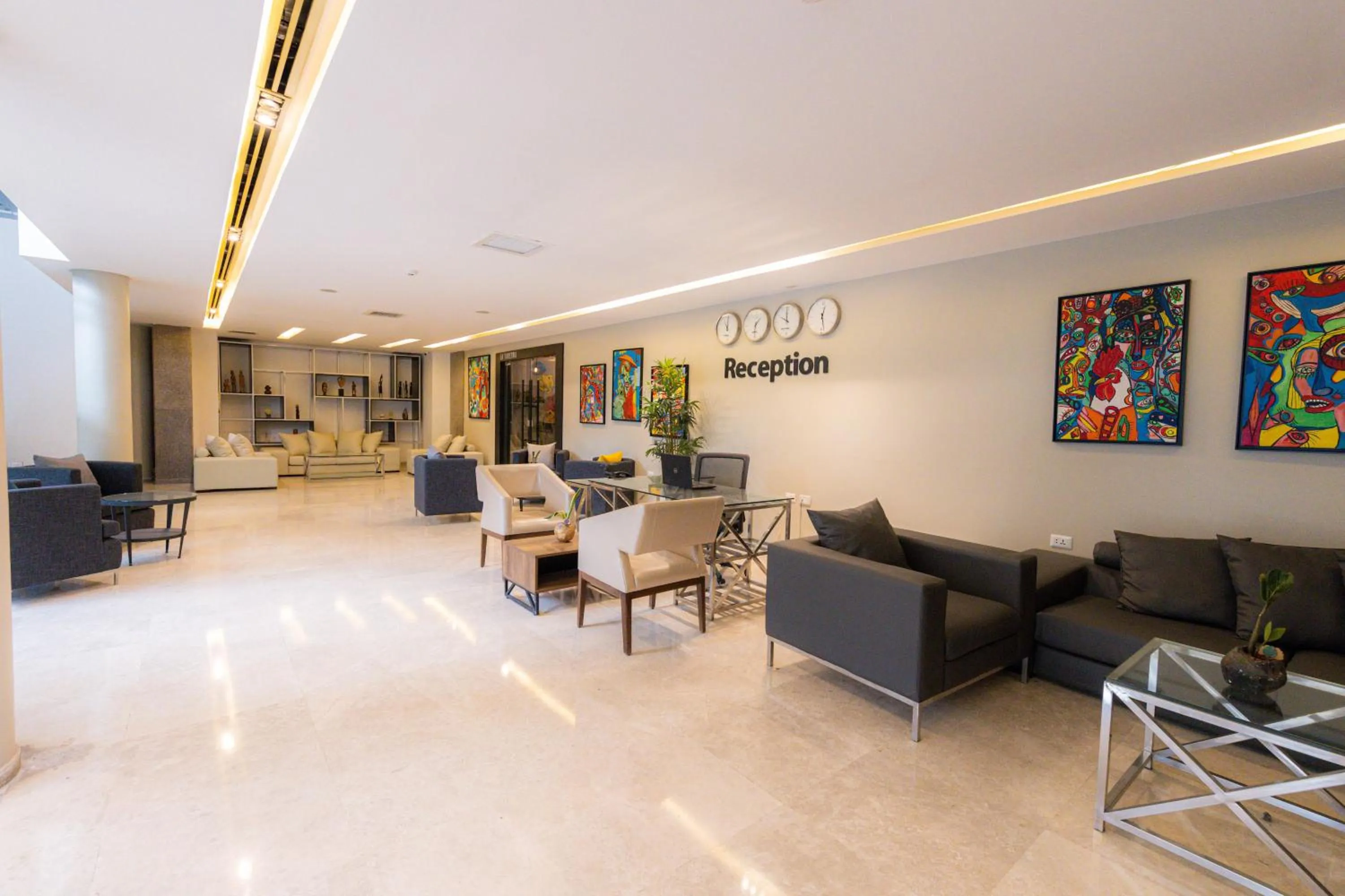 Lobby or reception in Boho Boutique Hotel Amman