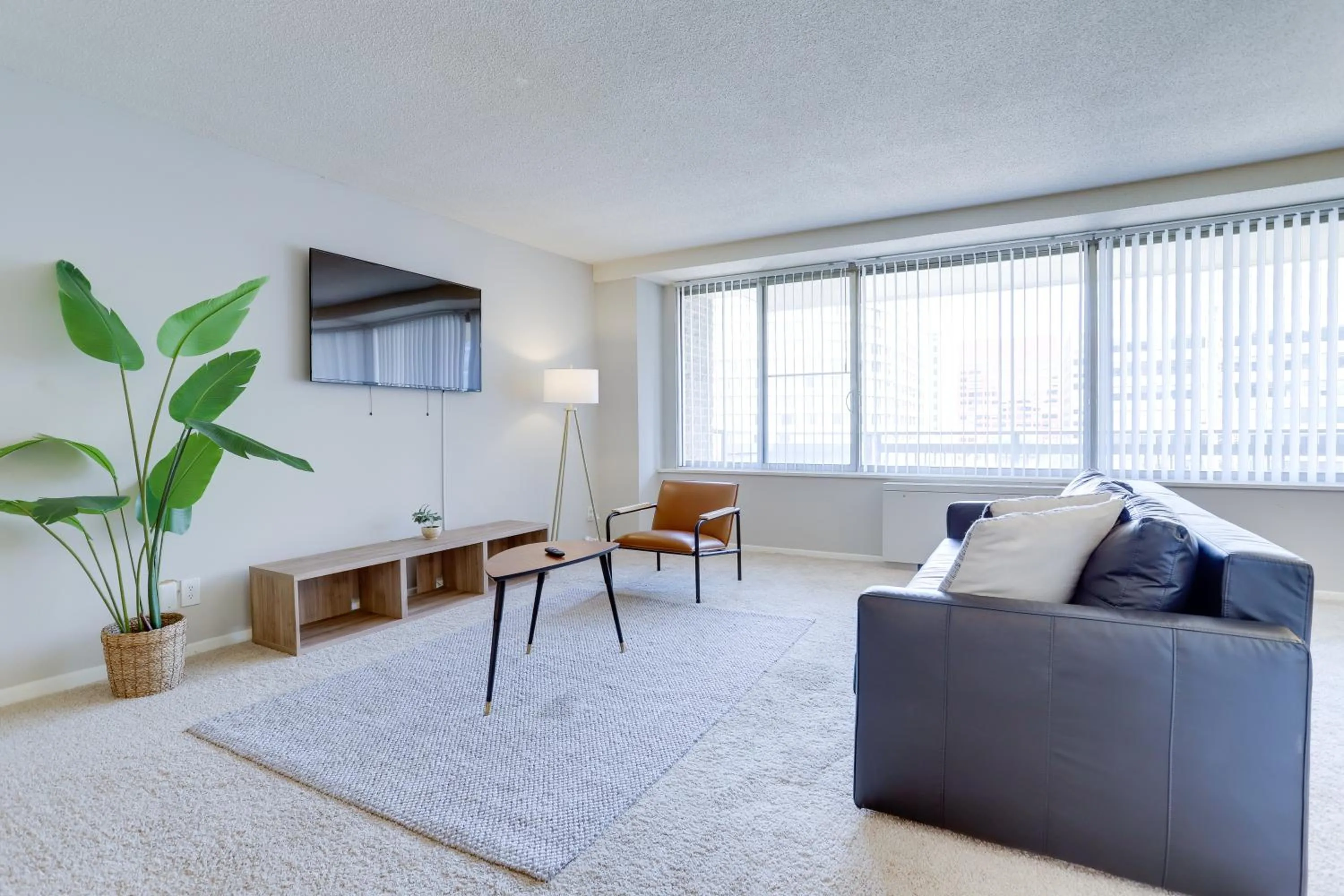 Living room in Beautiful 2BR Apartment at Crystal City With Gym