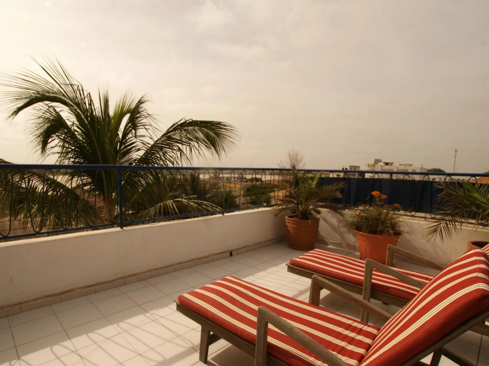 Patio in Hôtel La Résidence