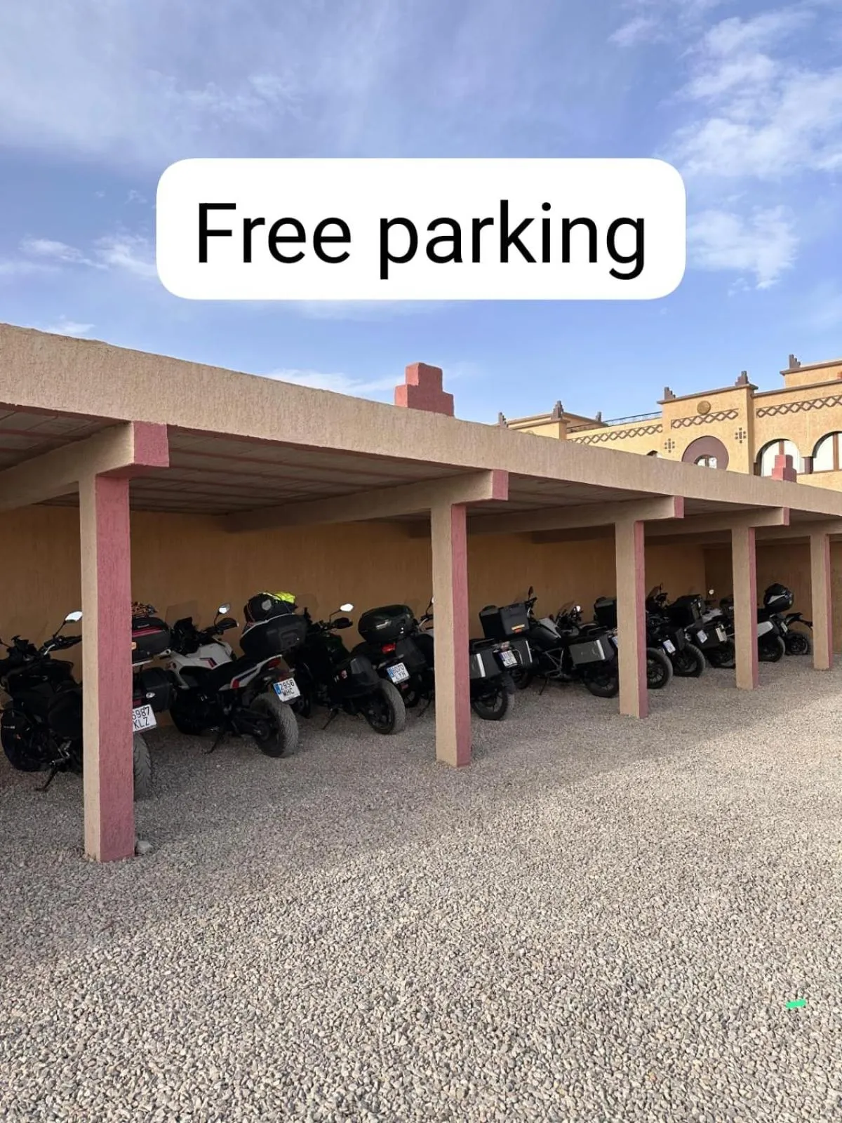 Parking in Riad Merzouga Dunes