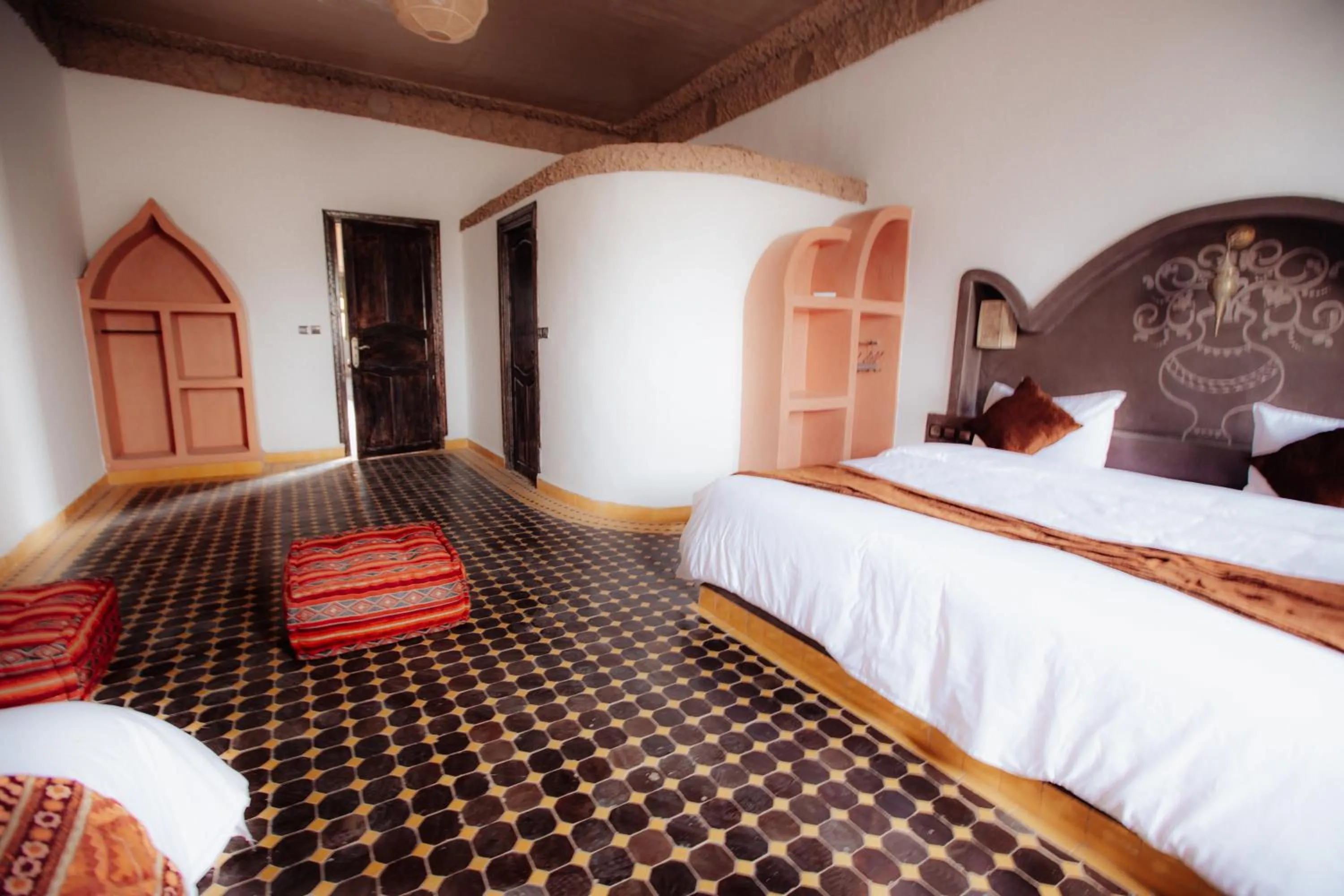 Bed in Riad Merzouga Dunes