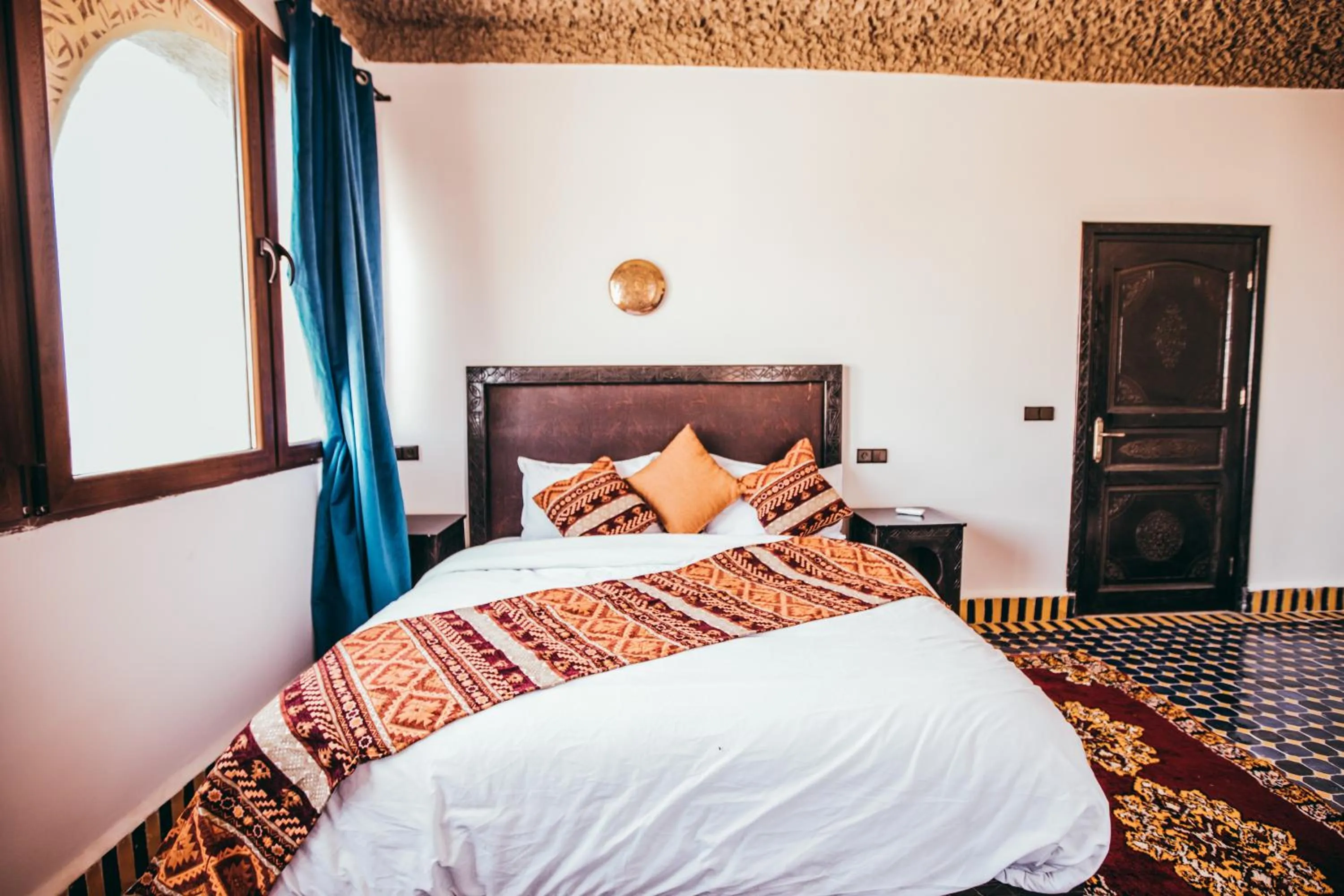 Bed in Riad Merzouga Dunes