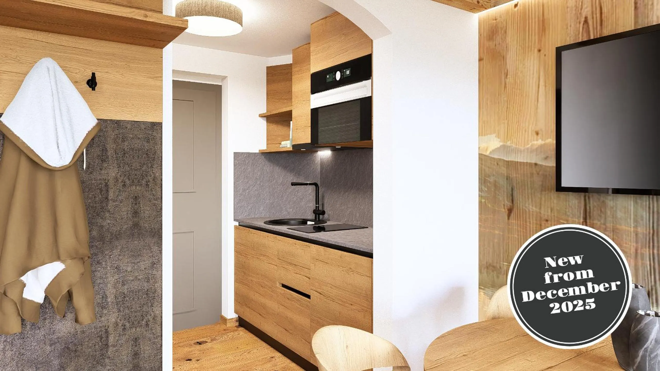 Kitchen or kitchenette in La Perle Apartments