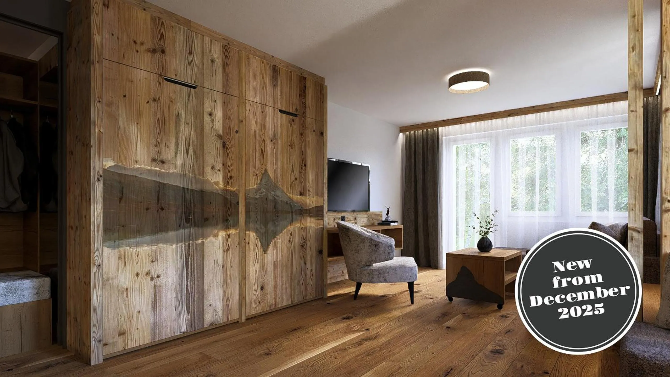 Living room, Bed in La Perle Apartments