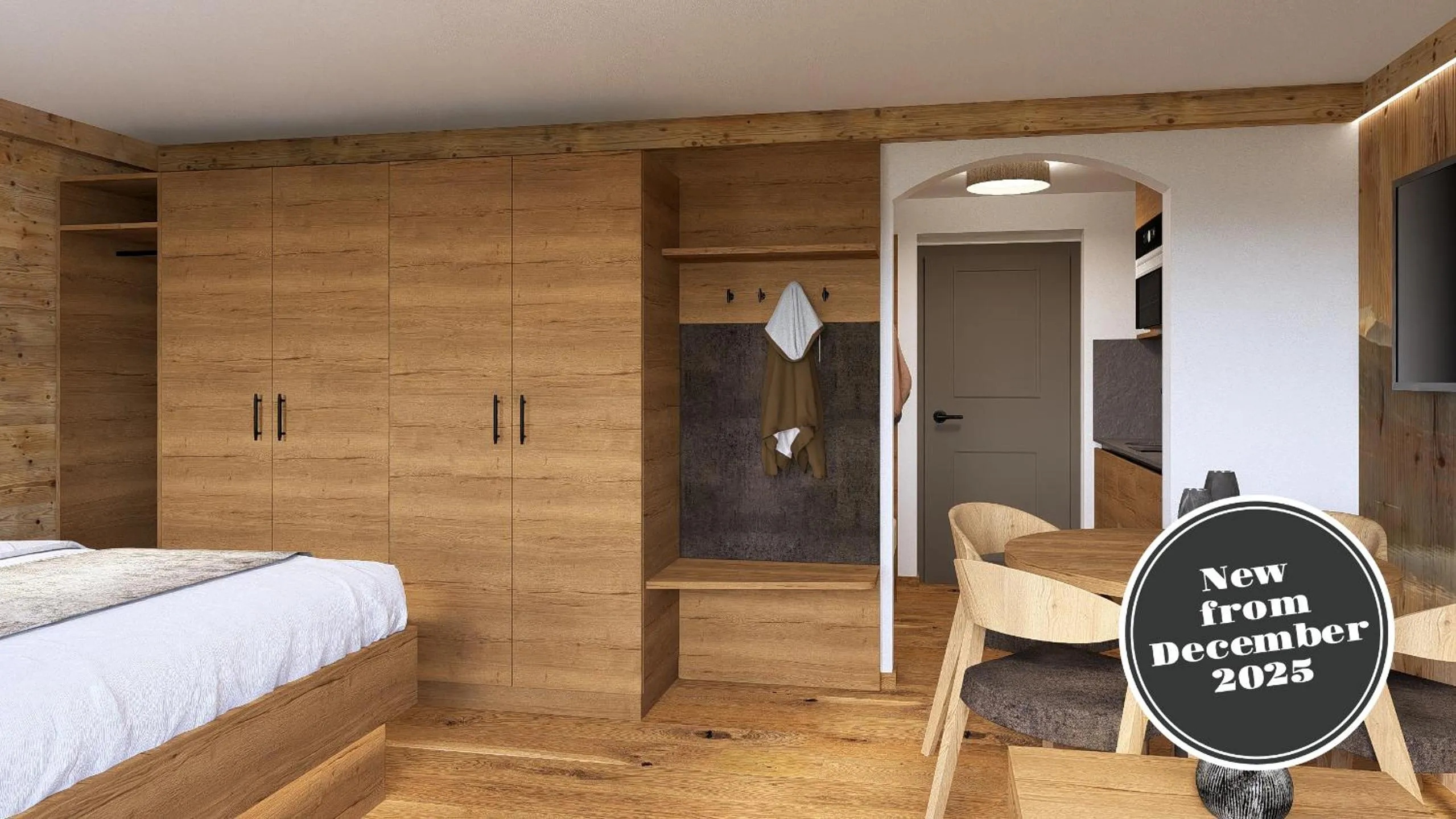 Bedroom, Bed in La Perle Apartments