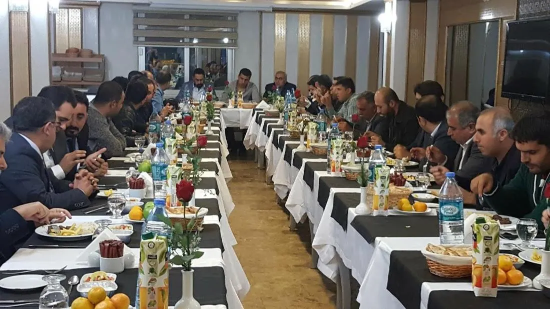 group of guests in The Ancient Mesopotamia Hotel