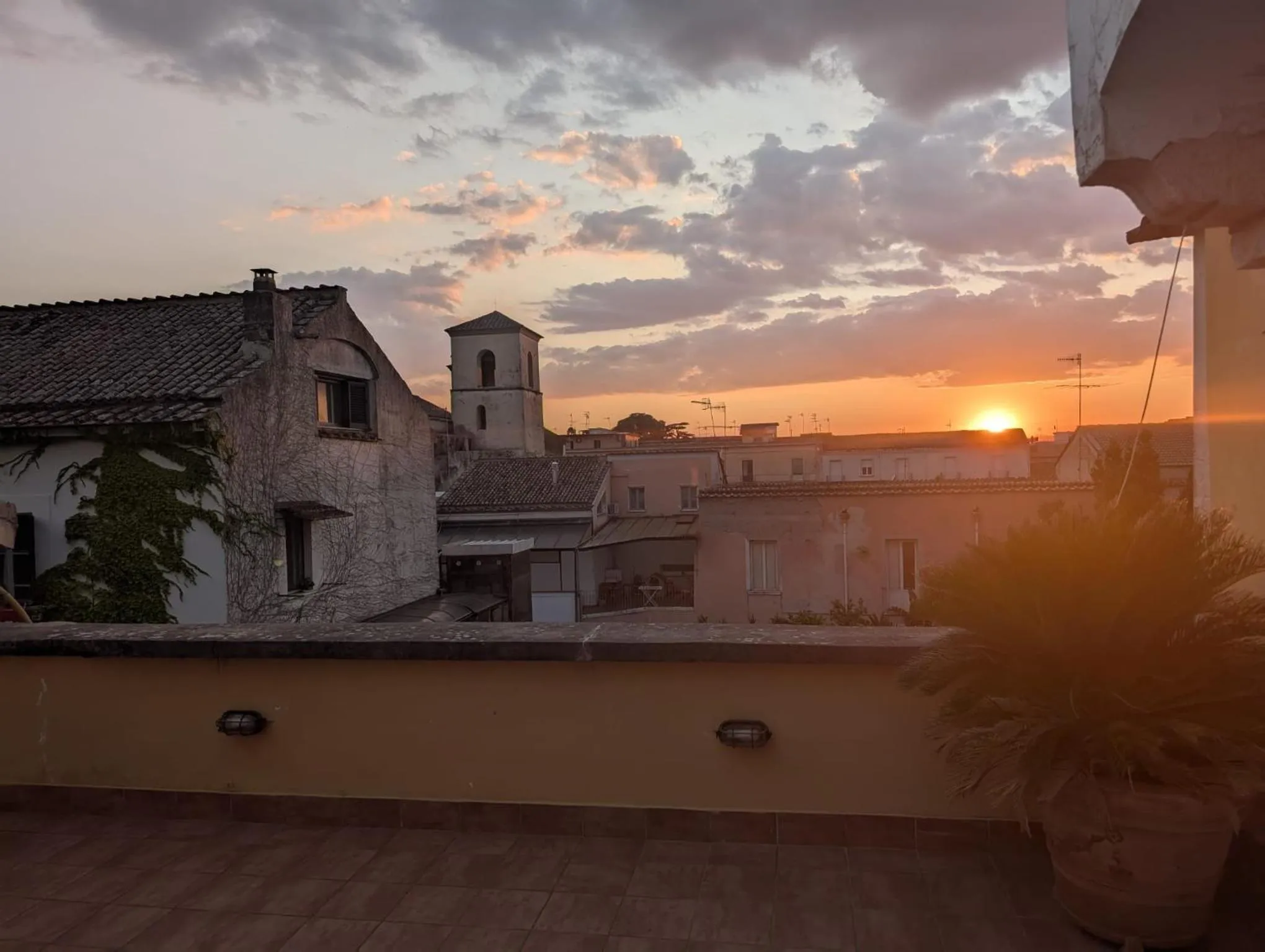 Sunset in B&B Palazzo Lanza