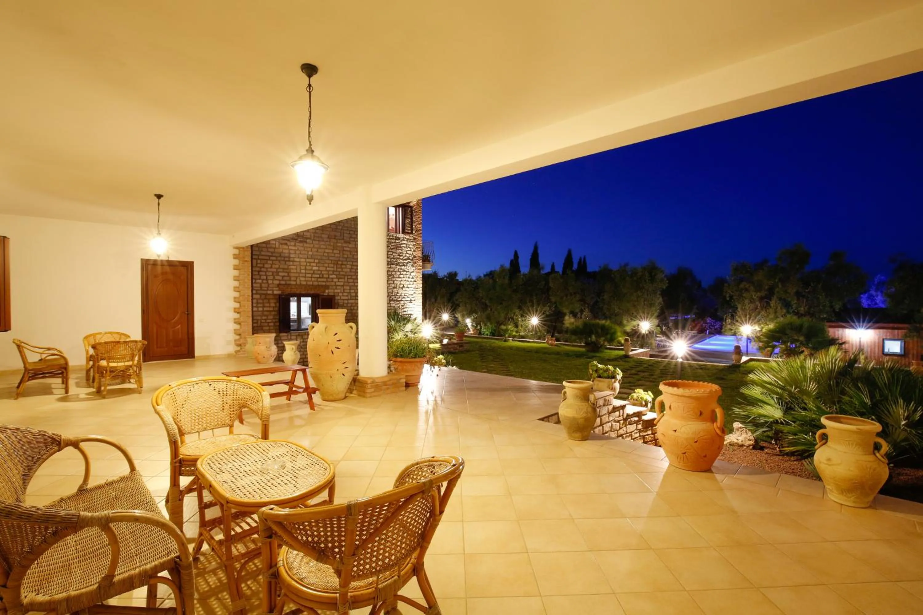 Patio in Agriturismo Posta Pastorella