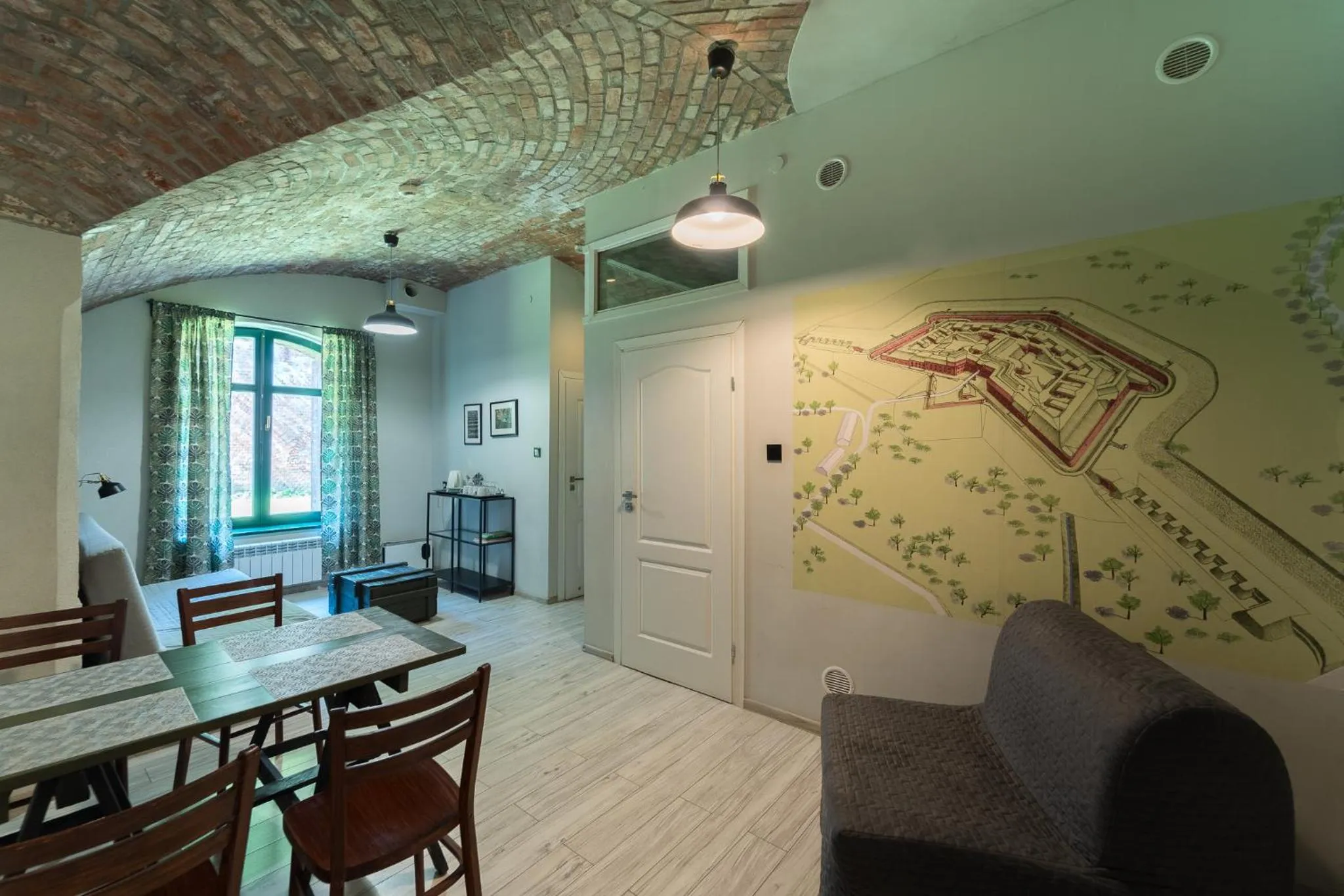 Living room in Twierdza Toruń - Fort IV