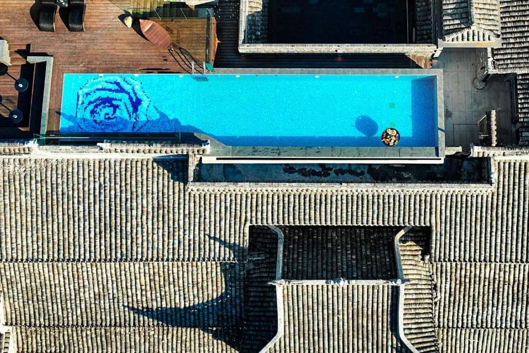 Pool view in Phoenix Hall House Hotel