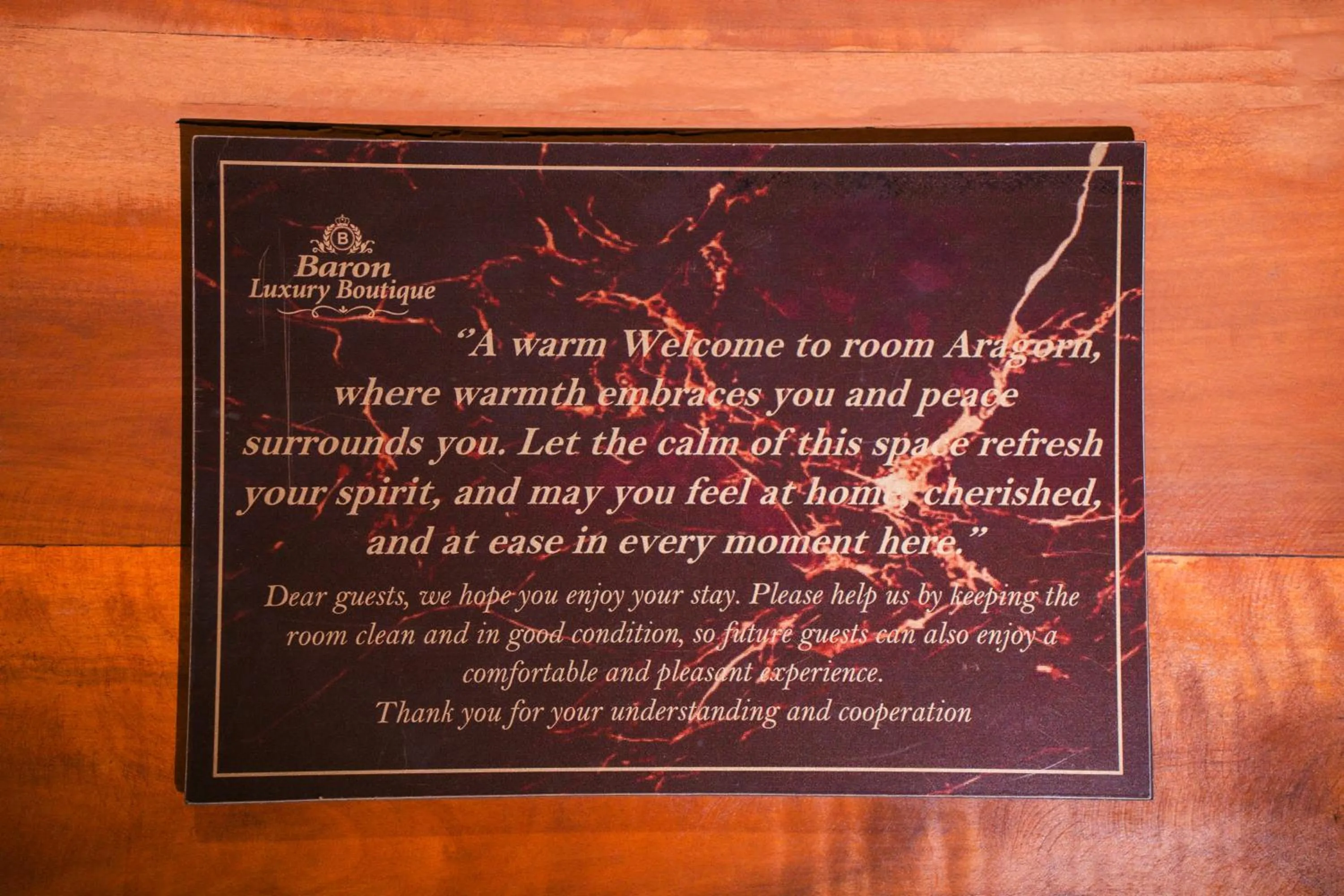 Living room in Baron Luxury Boutique