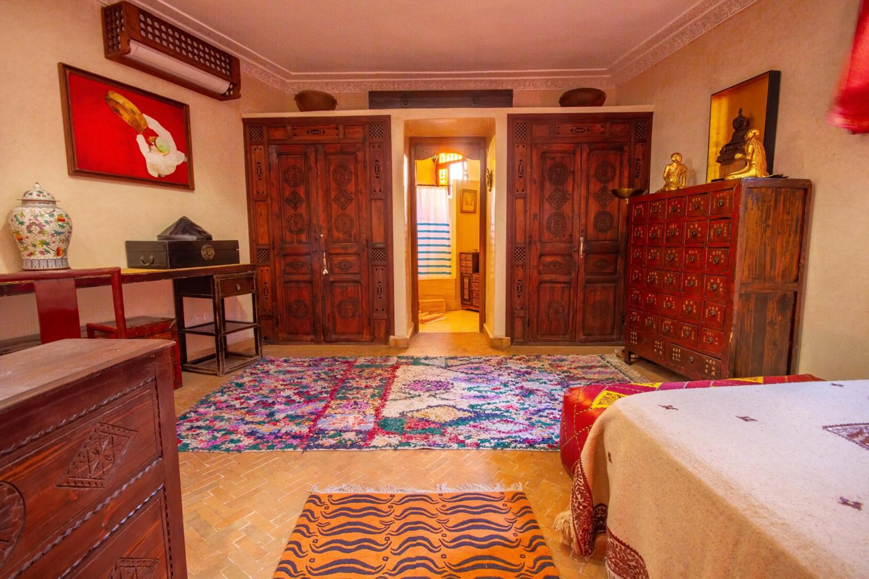 Bed in Riad Dombaraka