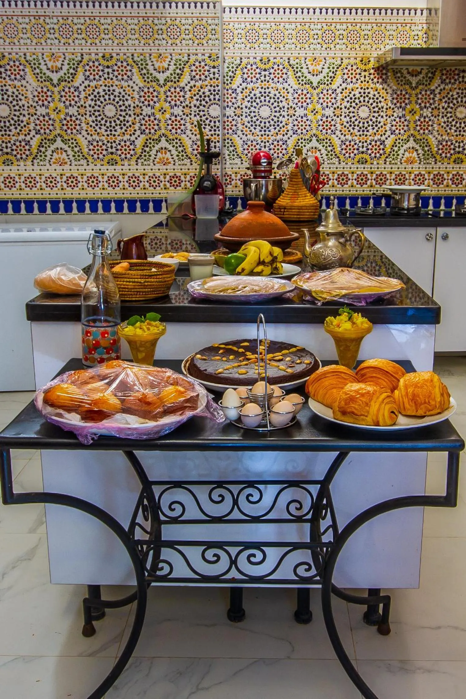 kitchen in Riad Dombaraka