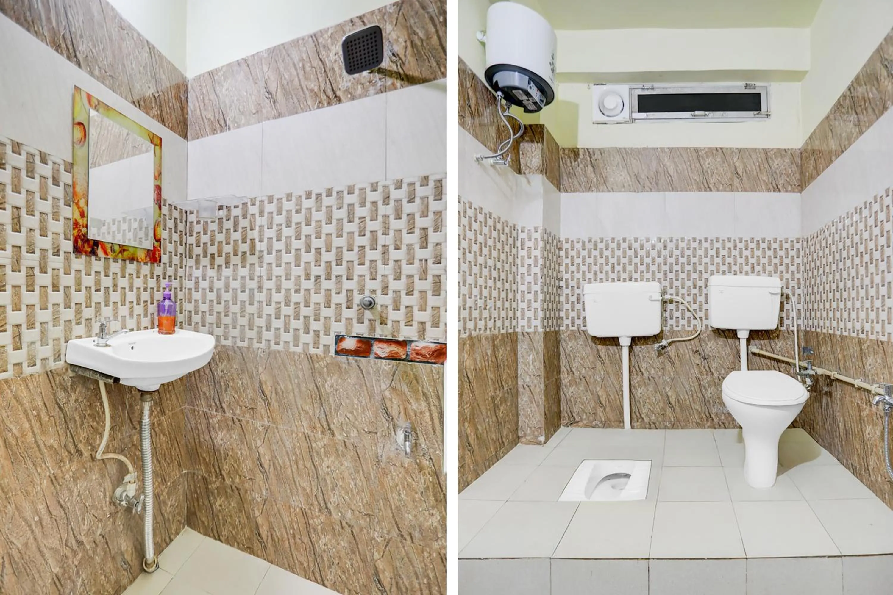 Bathroom in Super Hotel O Hanuman Nagar Kankarbagh Formerly Home Town