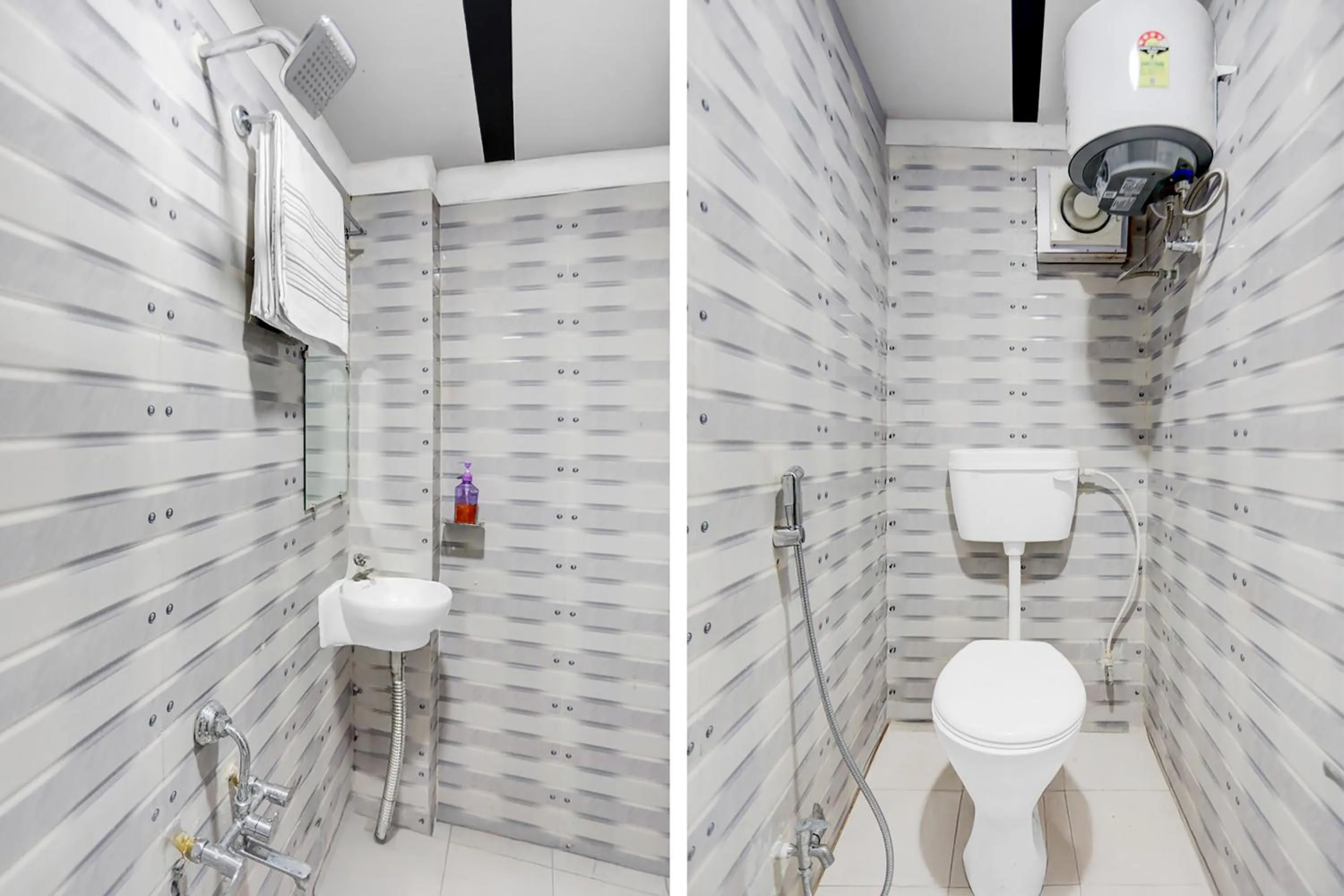 Bathroom in Super Hotel O Hanuman Nagar Kankarbagh Formerly Home Town