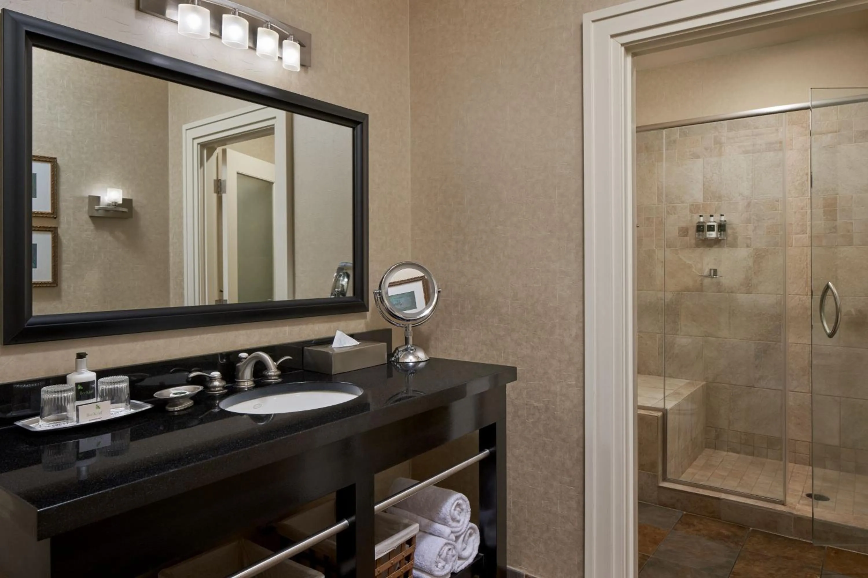 Bathroom in Craddock Terry Hotel, Lynchburg, a Tribute Portfolio Hotel