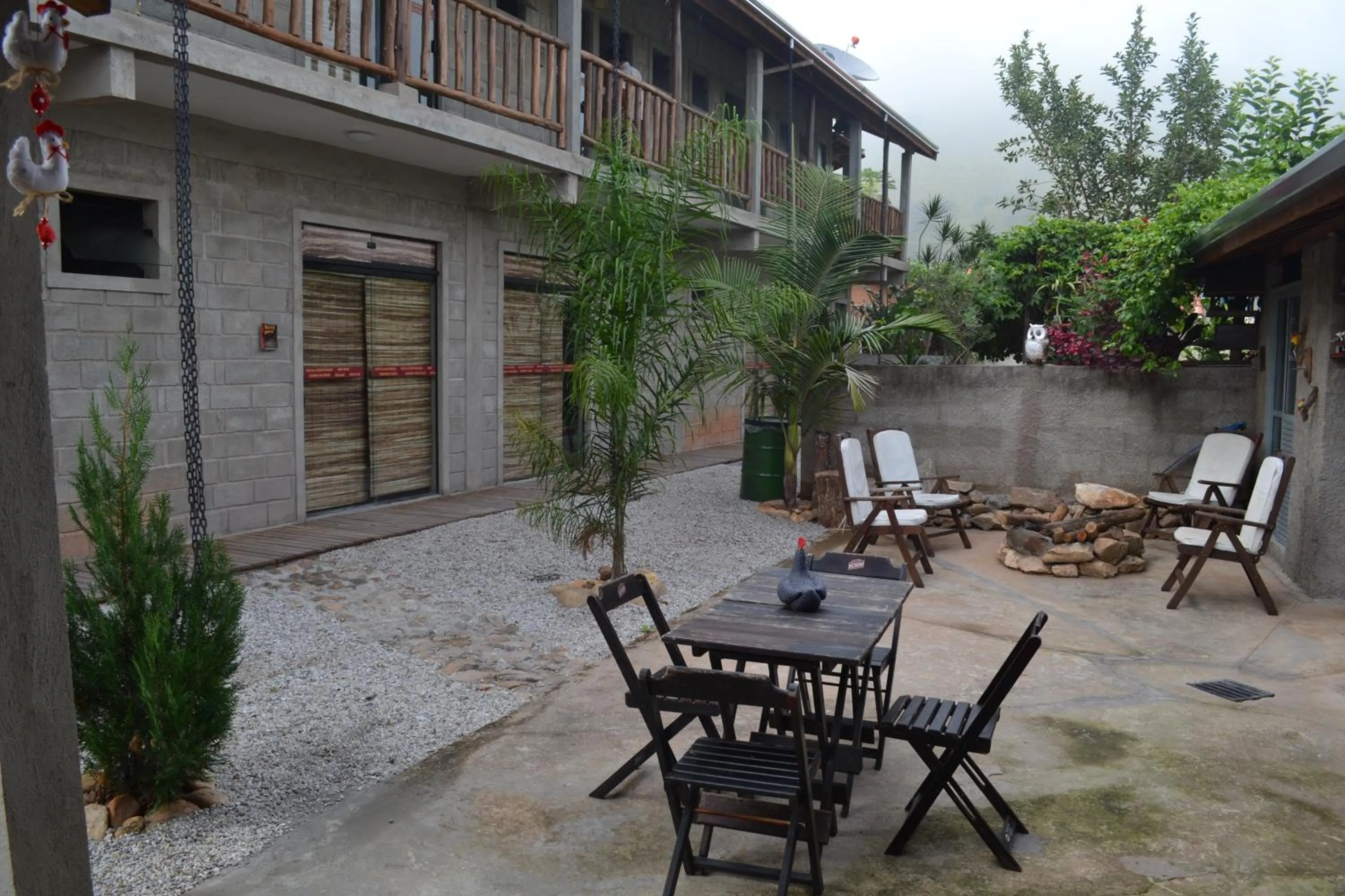 Living room in Pousada Rota dos Pássaros