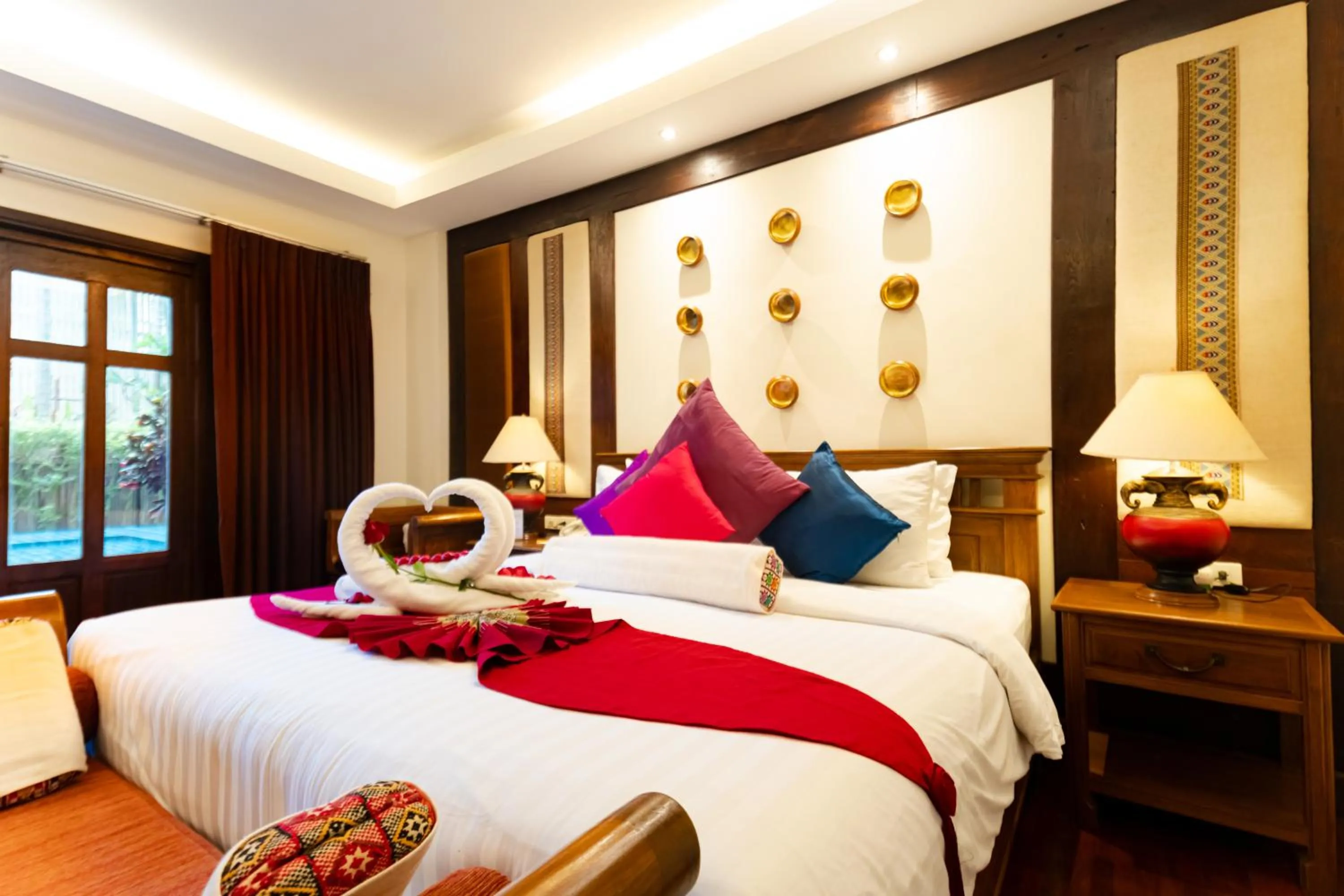 Bed in Viang Thapae Resort