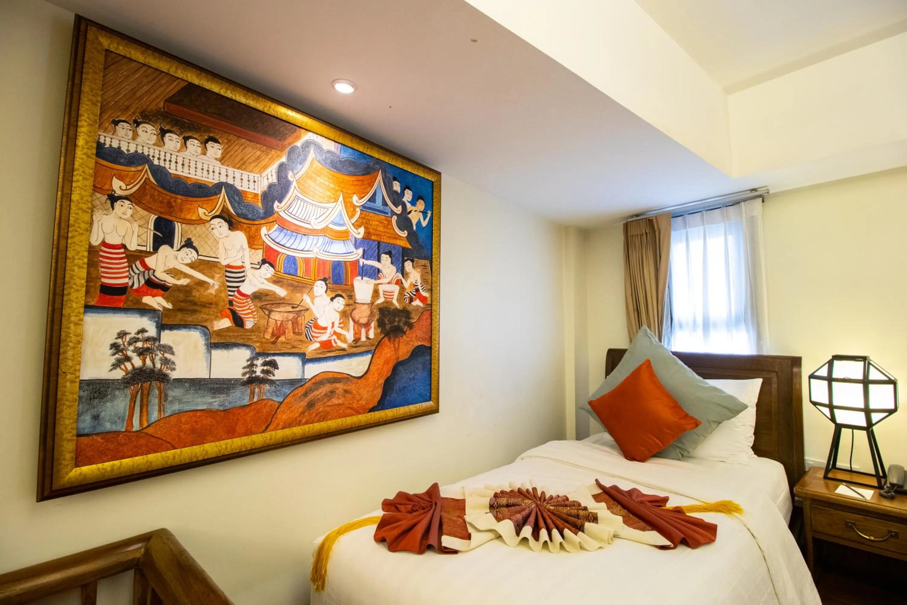 Bed in Viang Thapae Resort