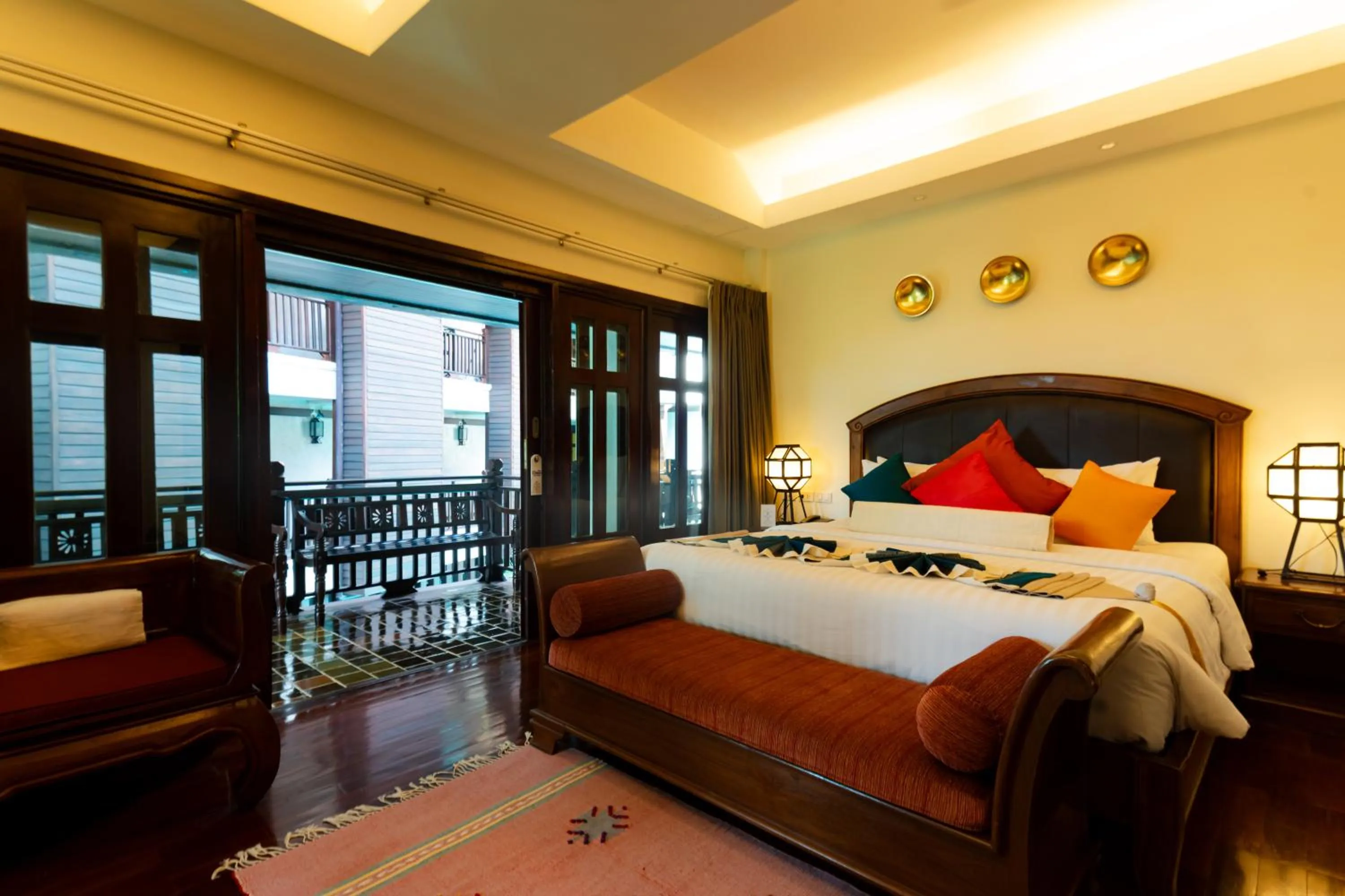 Bed in Viang Thapae Resort