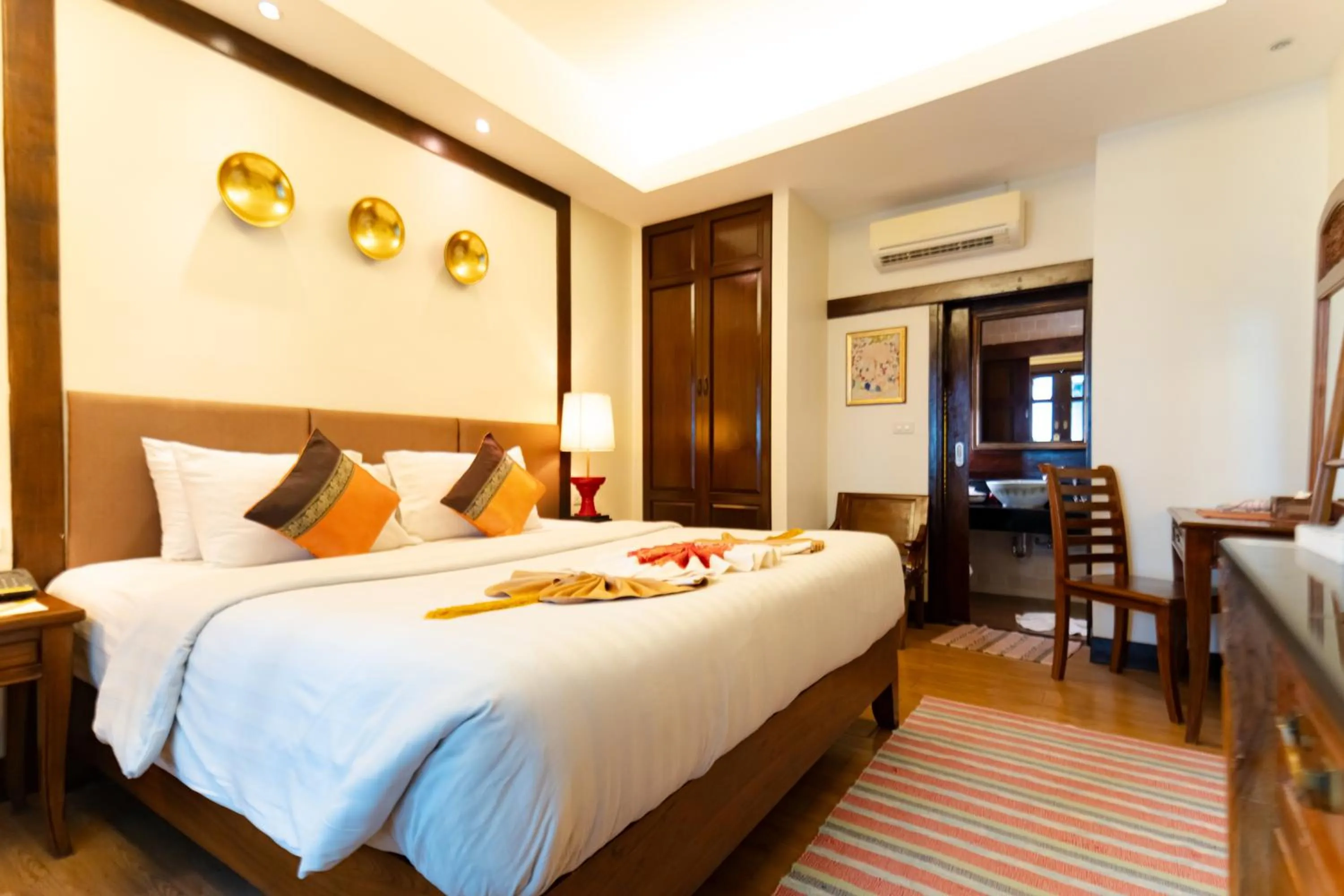 Bed in Viang Thapae Resort