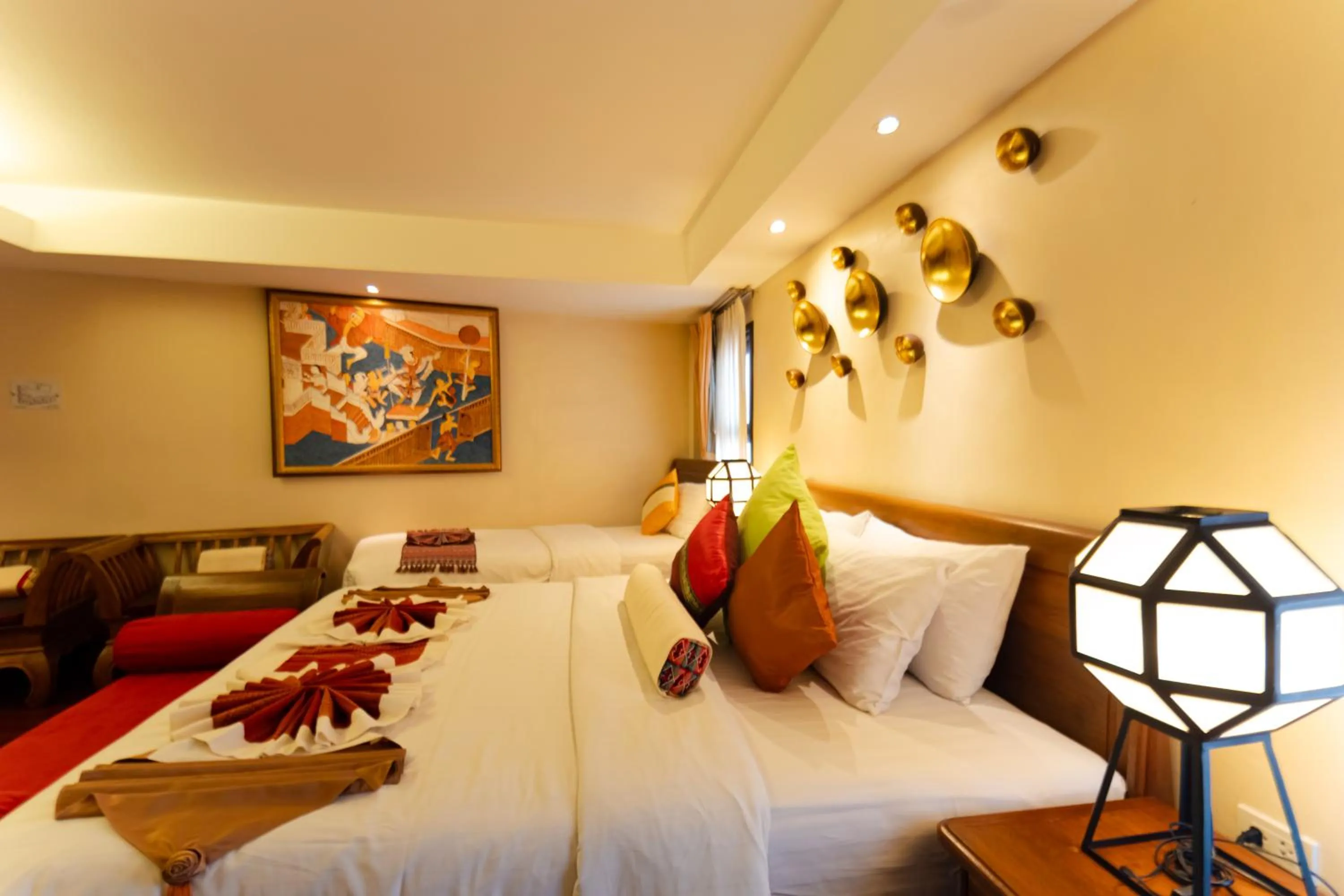 Bed in Viang Thapae Resort