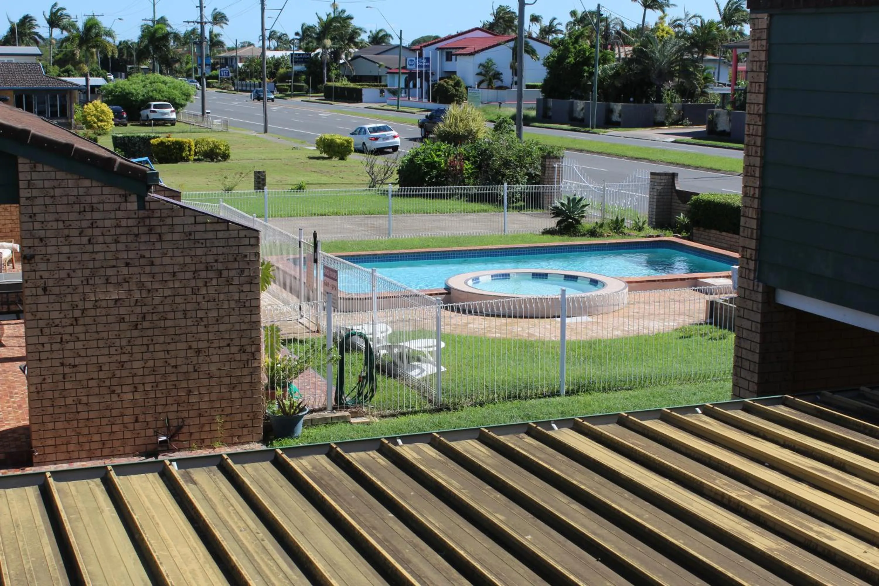 Pool view in Sun Plaza Motel - Mackay