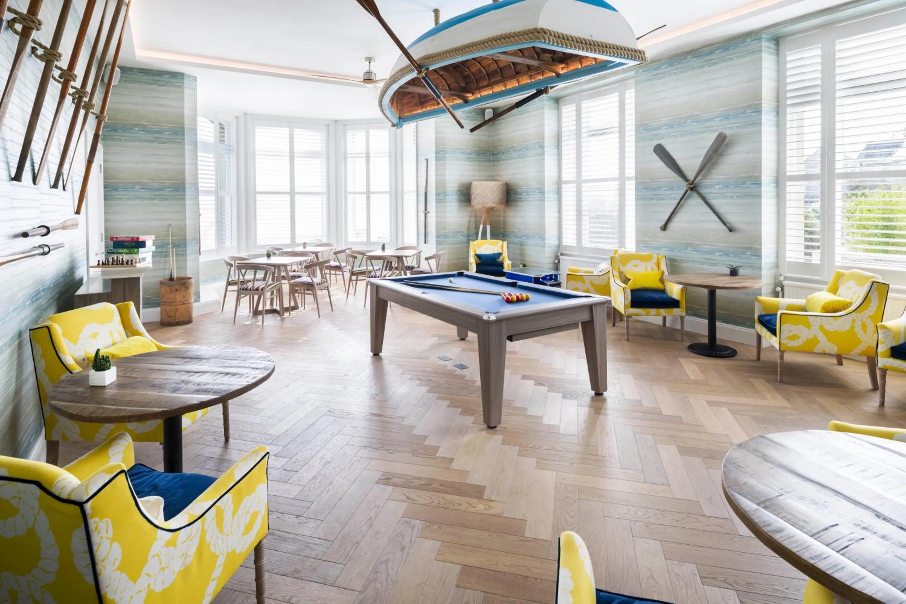 Seating area in Harbour Hotel Padstow