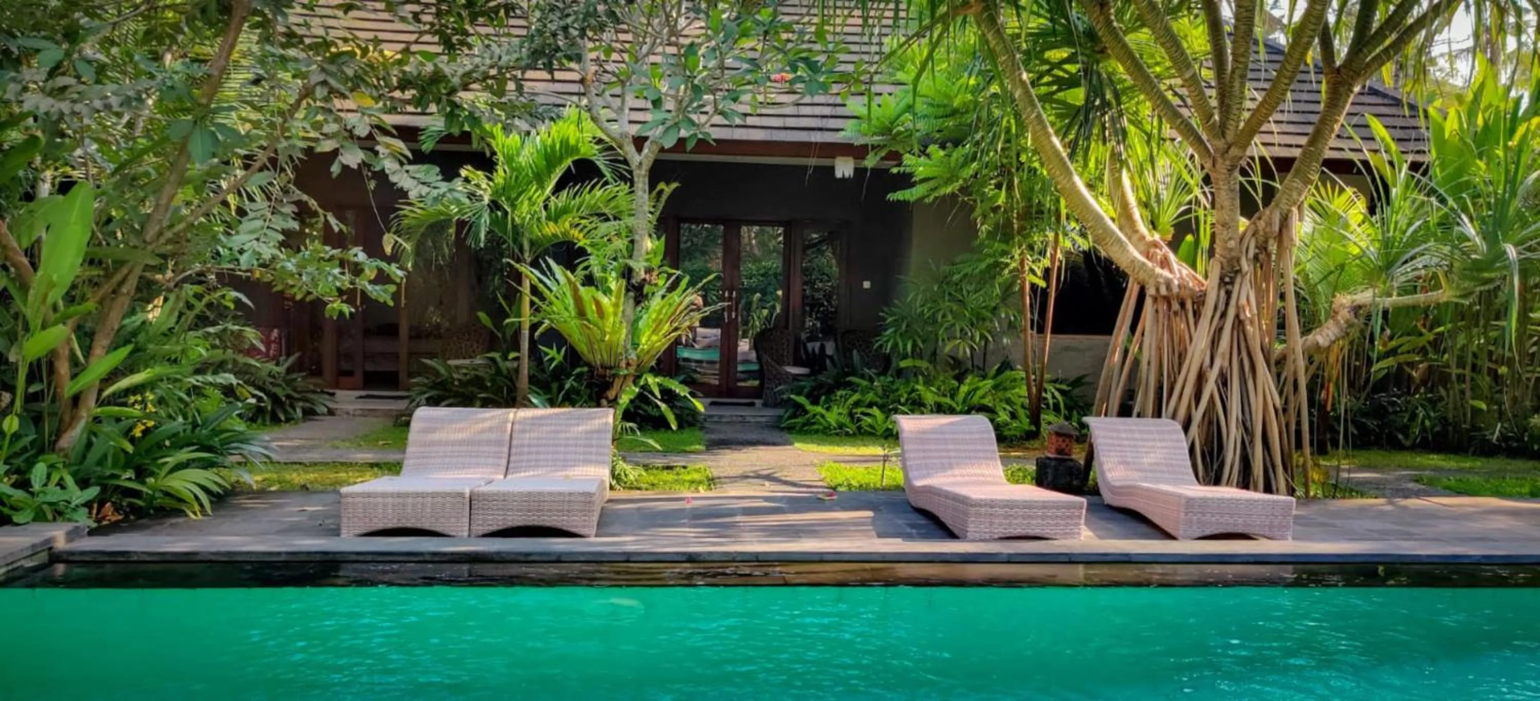 Swimming pool in Ubad Retreat