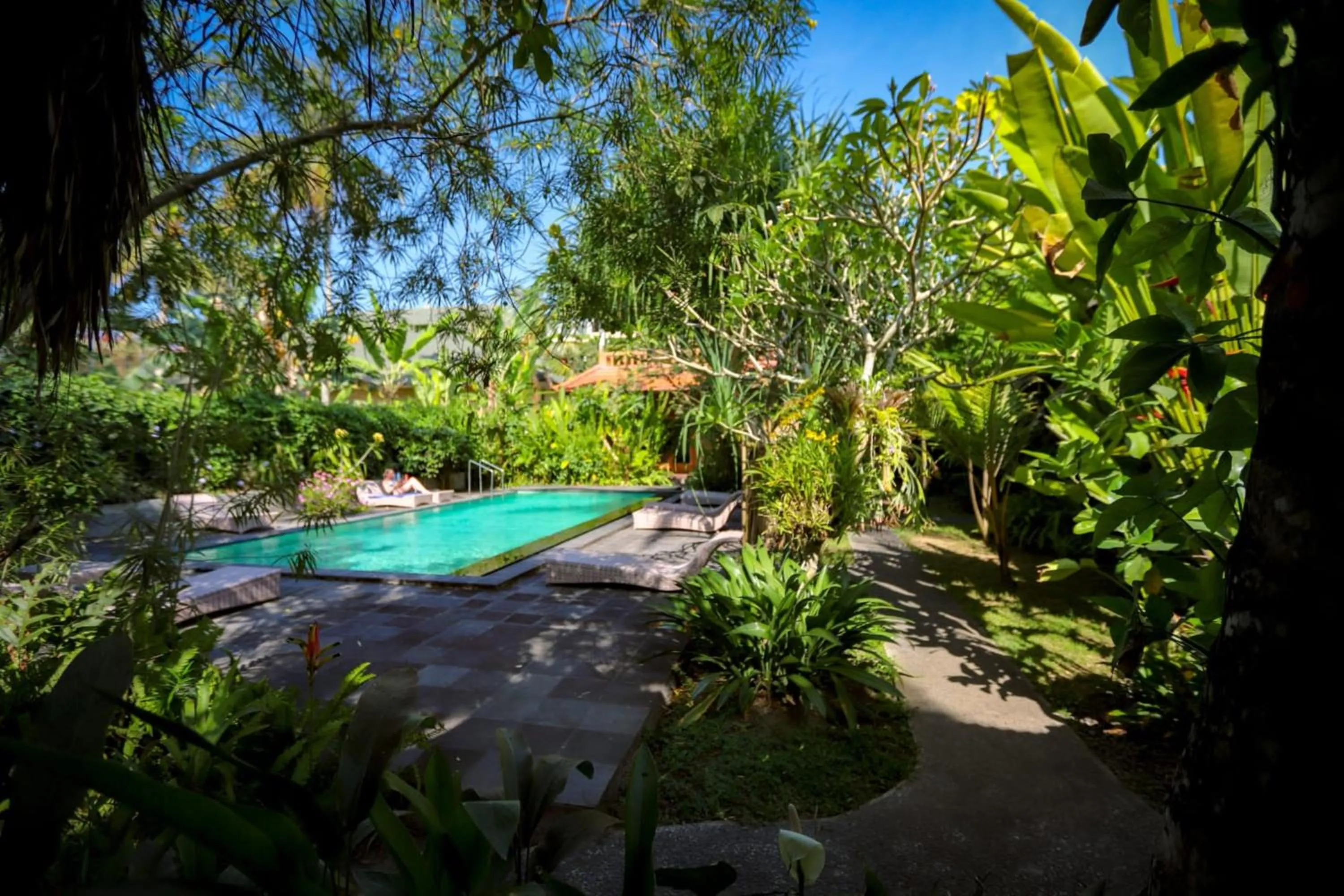 Swimming pool in Ubad Retreat