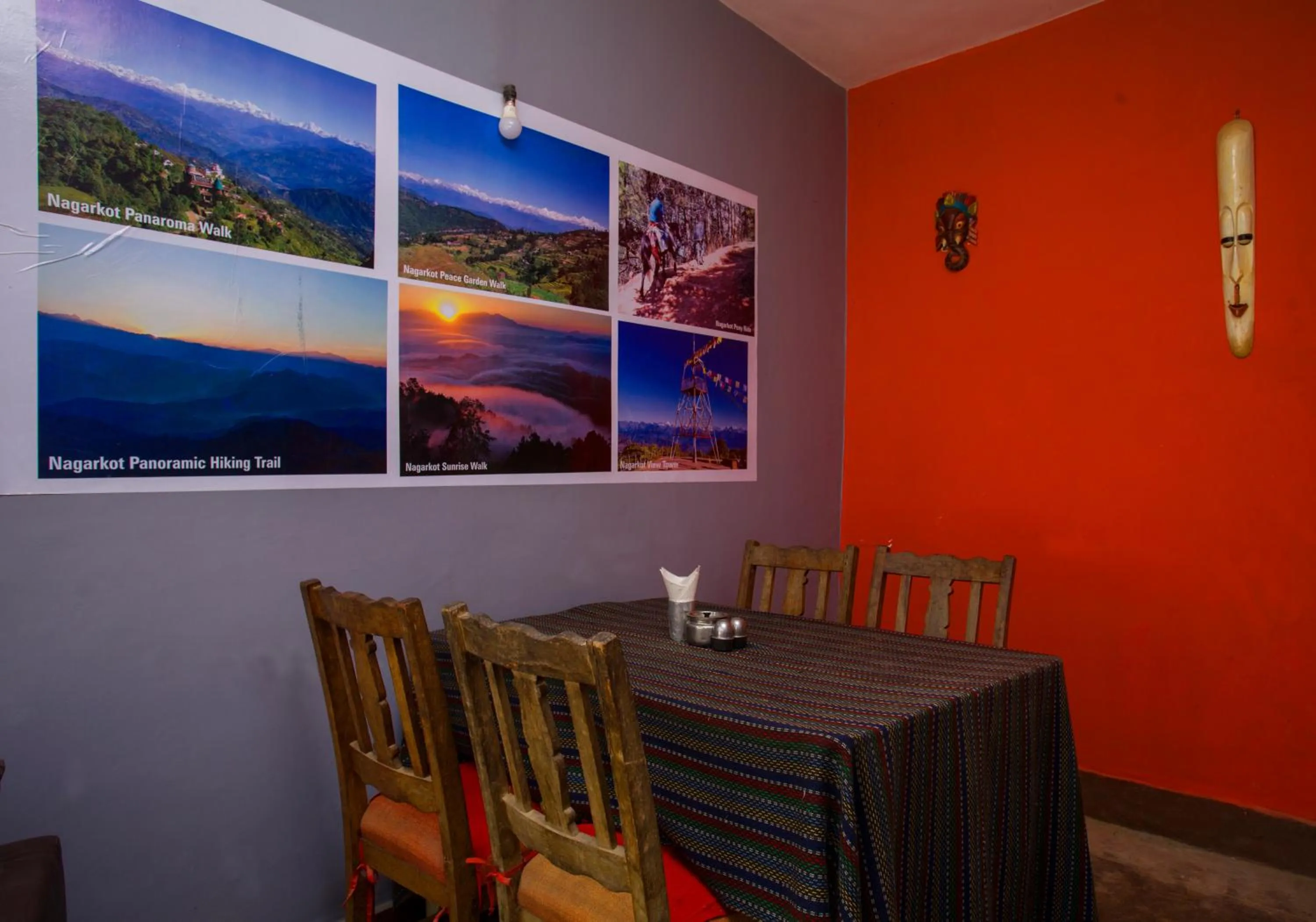 Dining area in Langtang View Nagarkot Bed and Breakfast