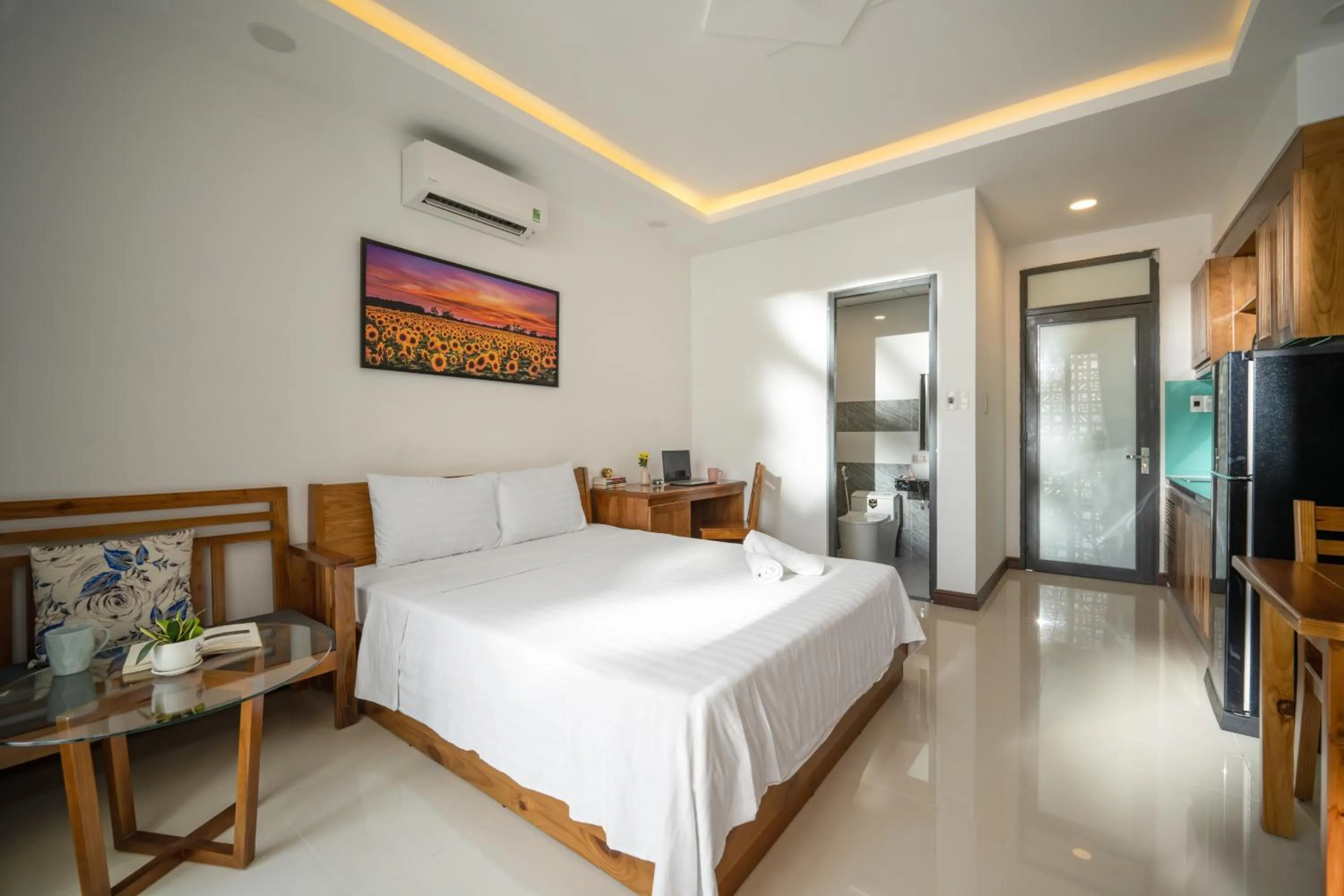 TV and multimedia, Bed in Carol Homestay & Apartment Đà Nẵng 4