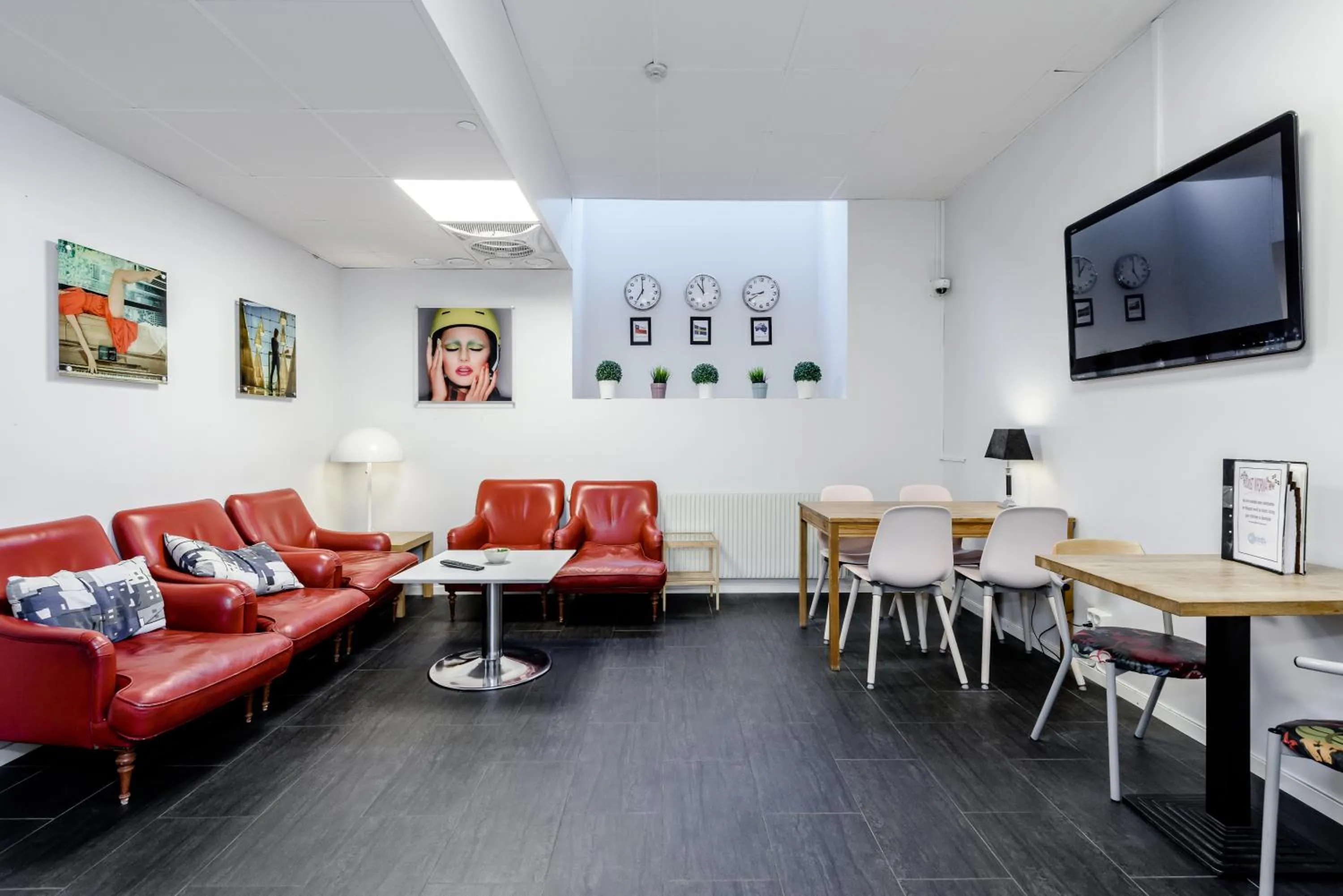 Living room in City Hostel